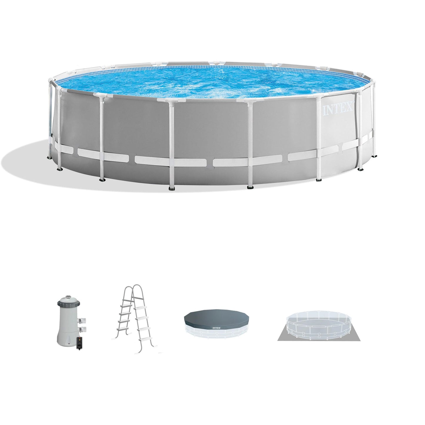 Prism Frame Premium Above Ground Swimming Pool Set: 10ft x 30in