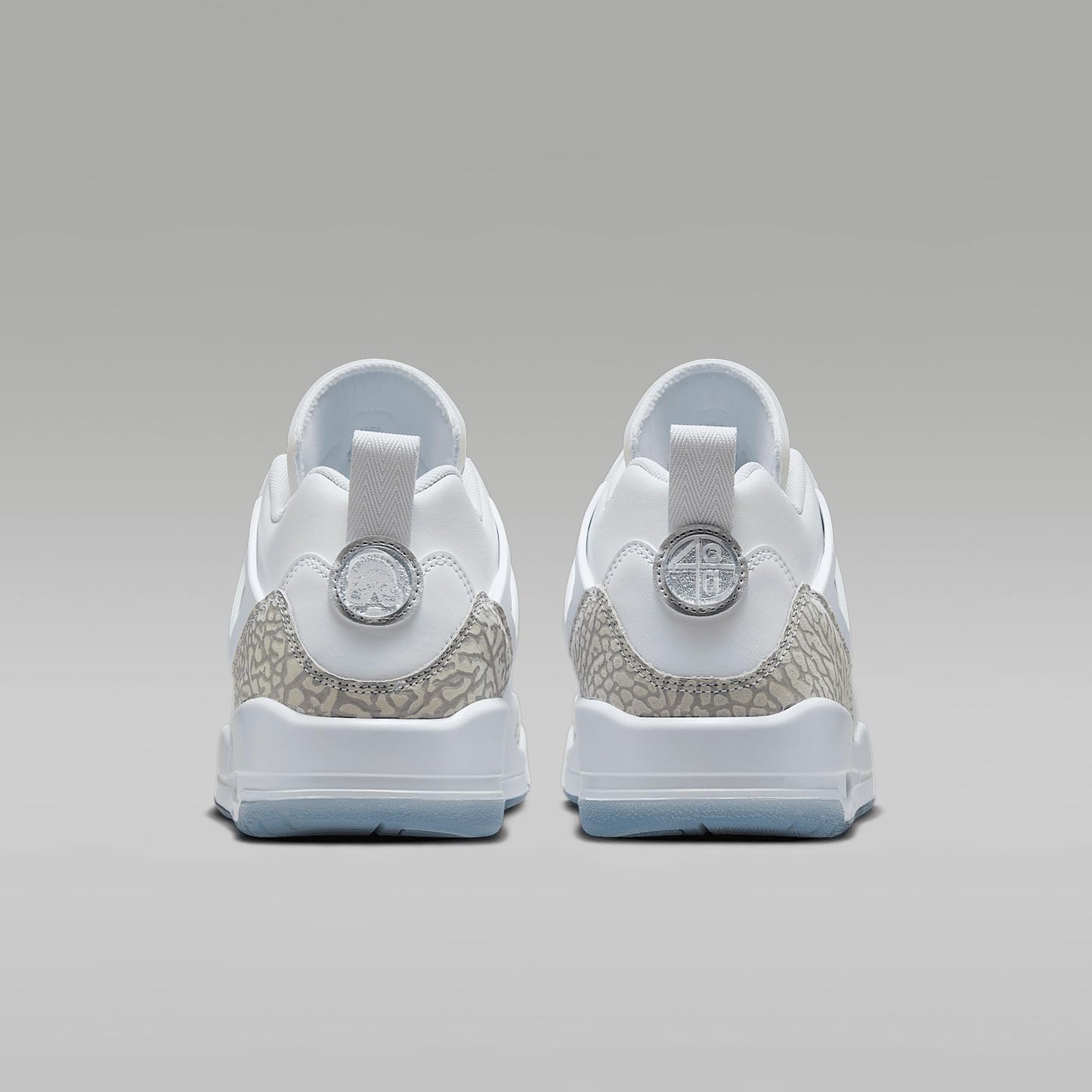 Jordan Spizike Low Men's Shoes (FQ1759-103, White/Metallic Silver/Barely Blue/Neutral Grey)
