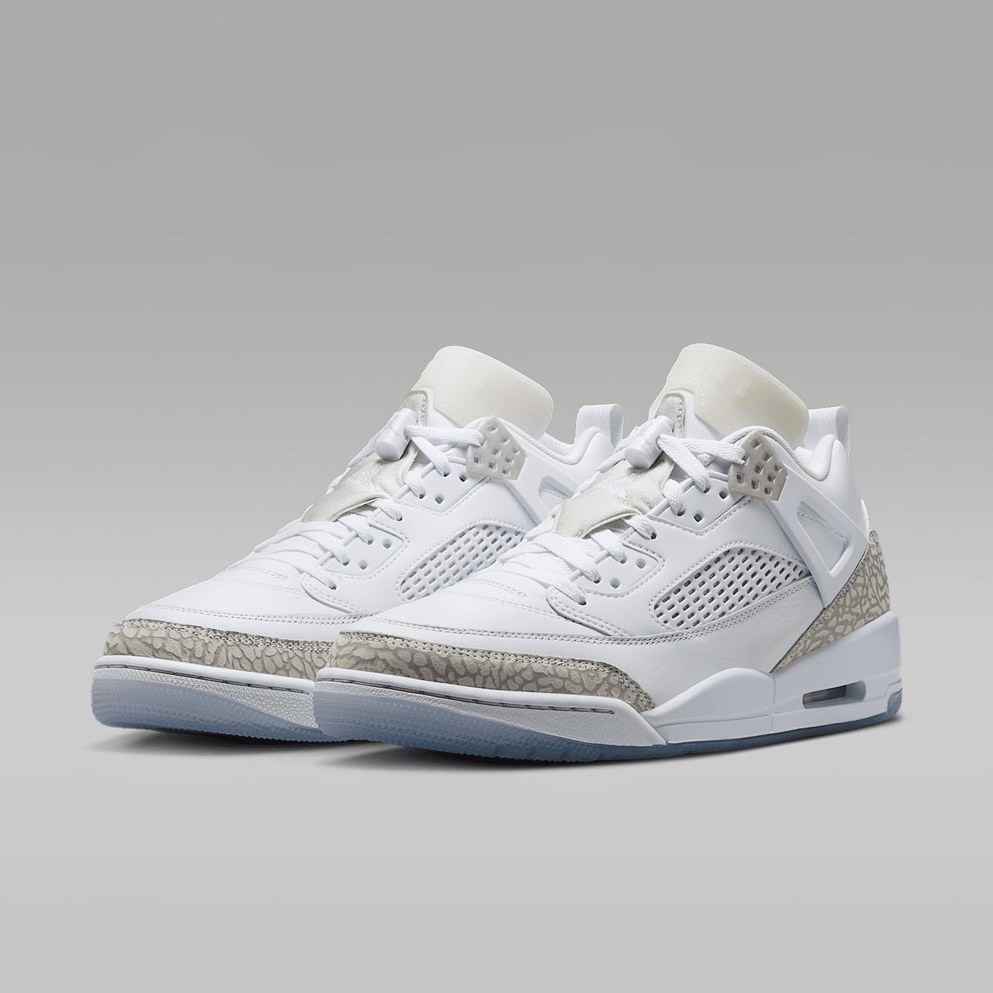 Jordan Spizike Low Men's Shoes (FQ1759-103, White/Metallic Silver/Barely Blue/Neutral Grey)