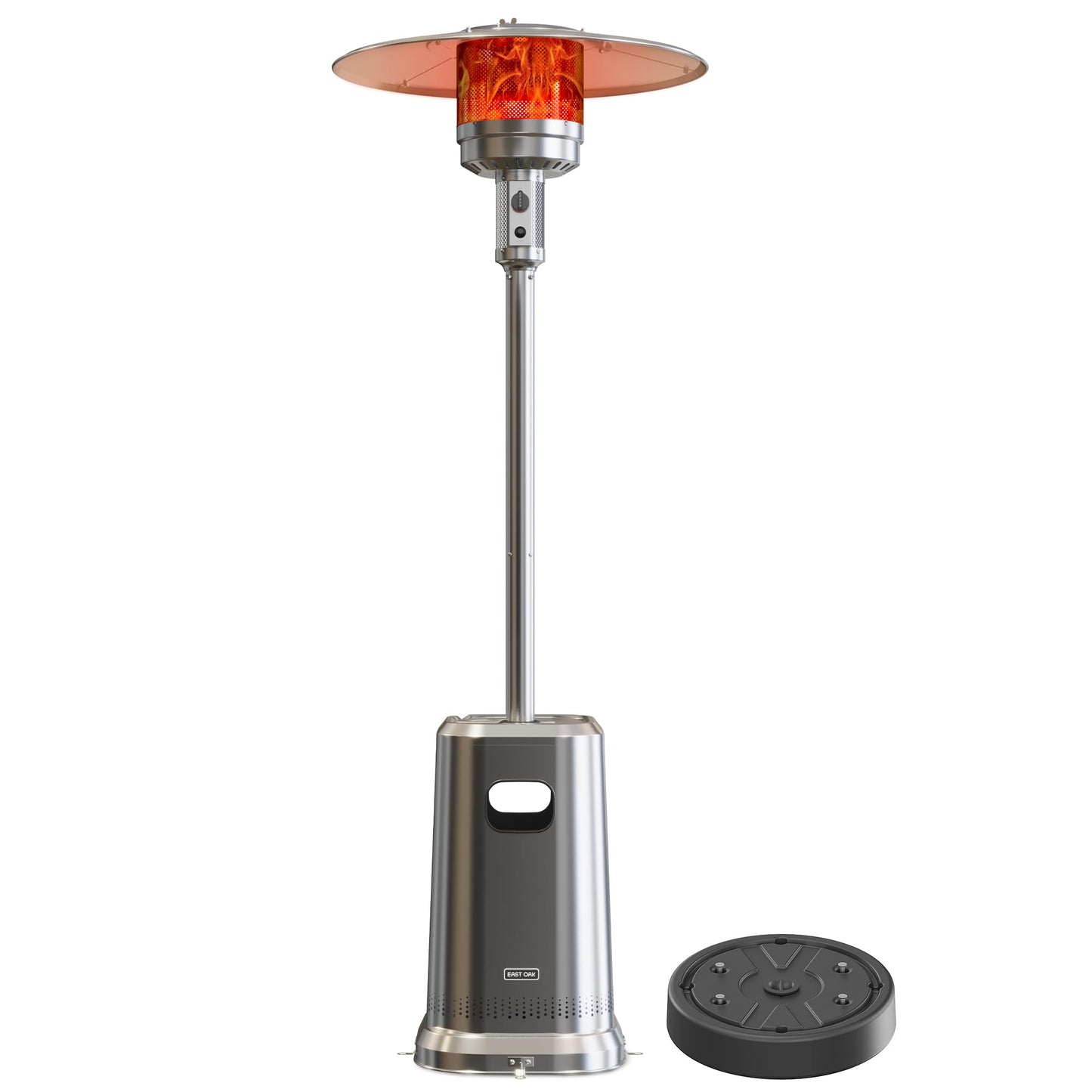 EAST OAK 50,000 BTU Patio Heater with Sand Box, Table Design