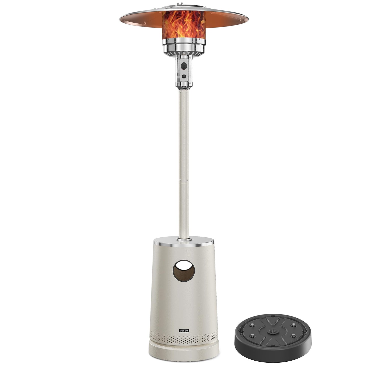 EAST OAK 50,000 BTU Patio Heater with Sand Box, Table Design
