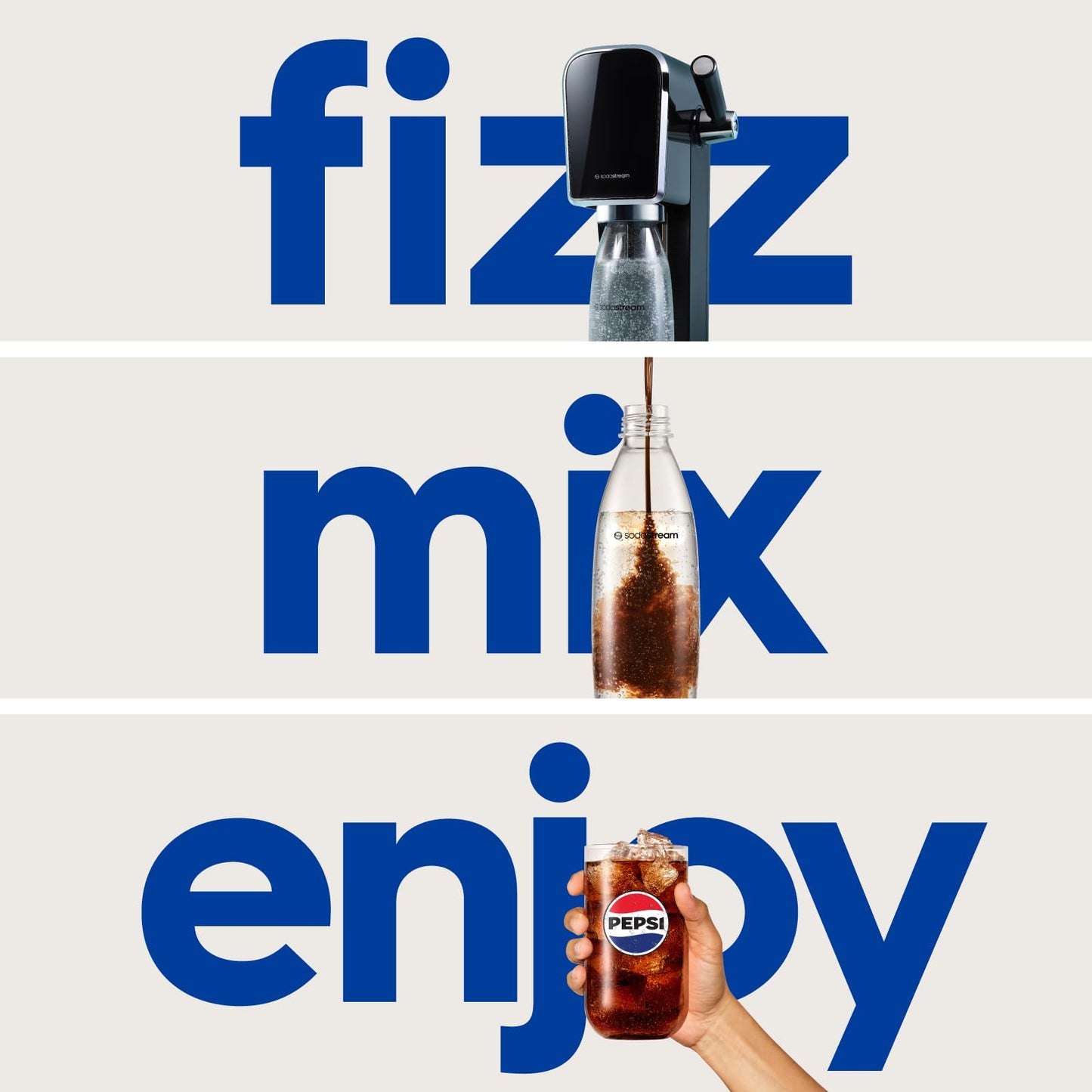 SodaStream - ART Sparkling Water Maker | VALUE BUNDLE | CQC CO2 system | Includes 2x CO2 Cylinders, 2x 32 Fl Oz Dishwasher Safe Bottles, 2x Bubly Flavor Drops | Combine with Pepsi Flavors | Black