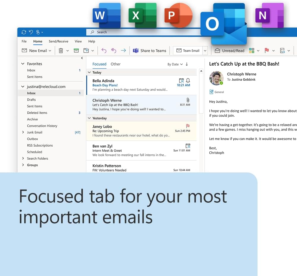 Microsoft Office Home & Business 2024 | Classic Desktop Apps: Word, Excel, PowerPoint, Outlook and OneNote | One-Time Purchase for 1 PC/MAC | Instant Download [PC/Mac Online Code]