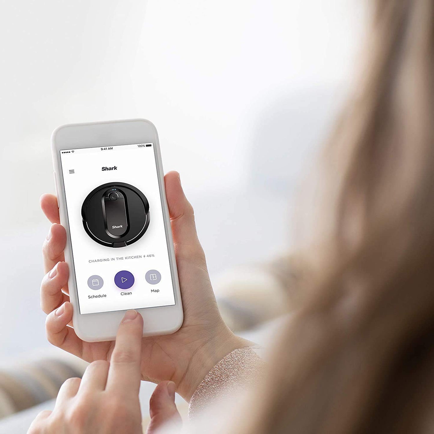 Shark AI Ultra Voice Control Robot Vacuum with Matrix Clean Navigation, Home Mapping, 60-Day Capacity, XL Self-Empty Base for Homes with Pets, Carpet & Hard Floors, Cool Grey