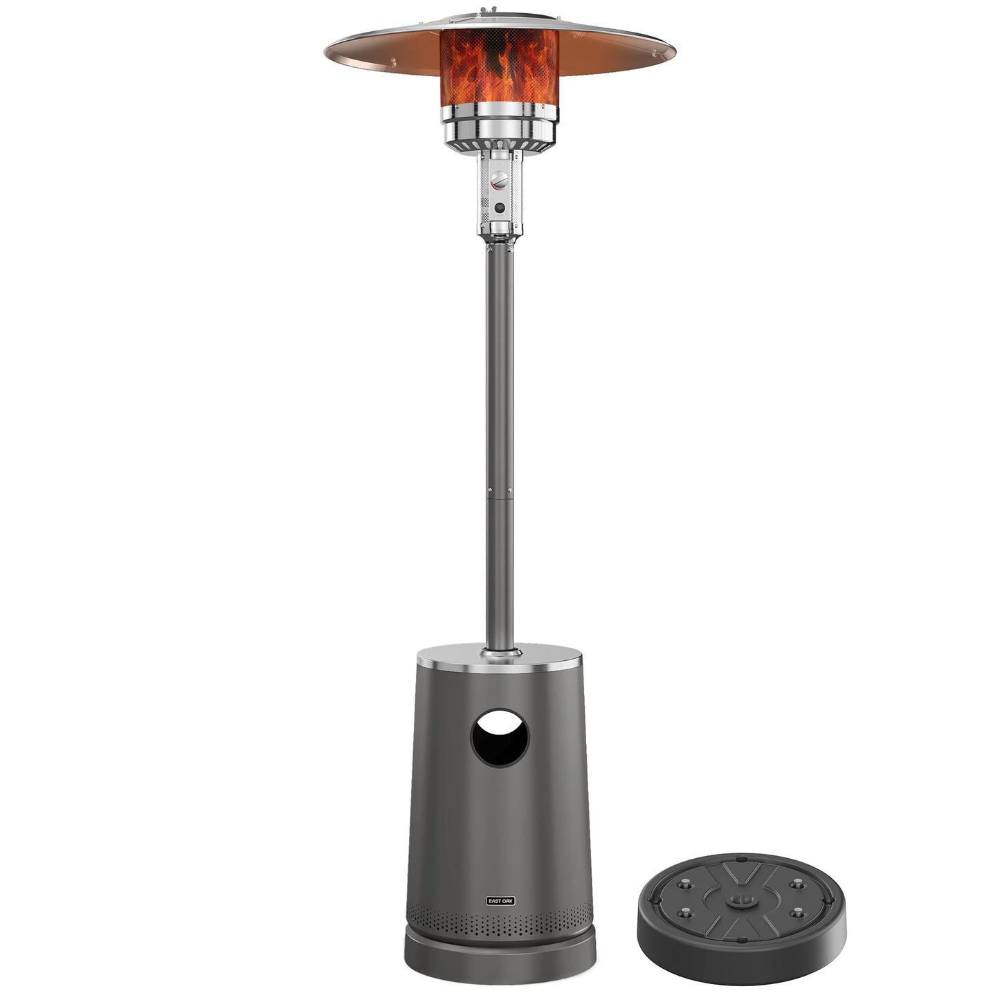 EAST OAK 50,000 BTU Patio Heater with Sand Box, Table Design