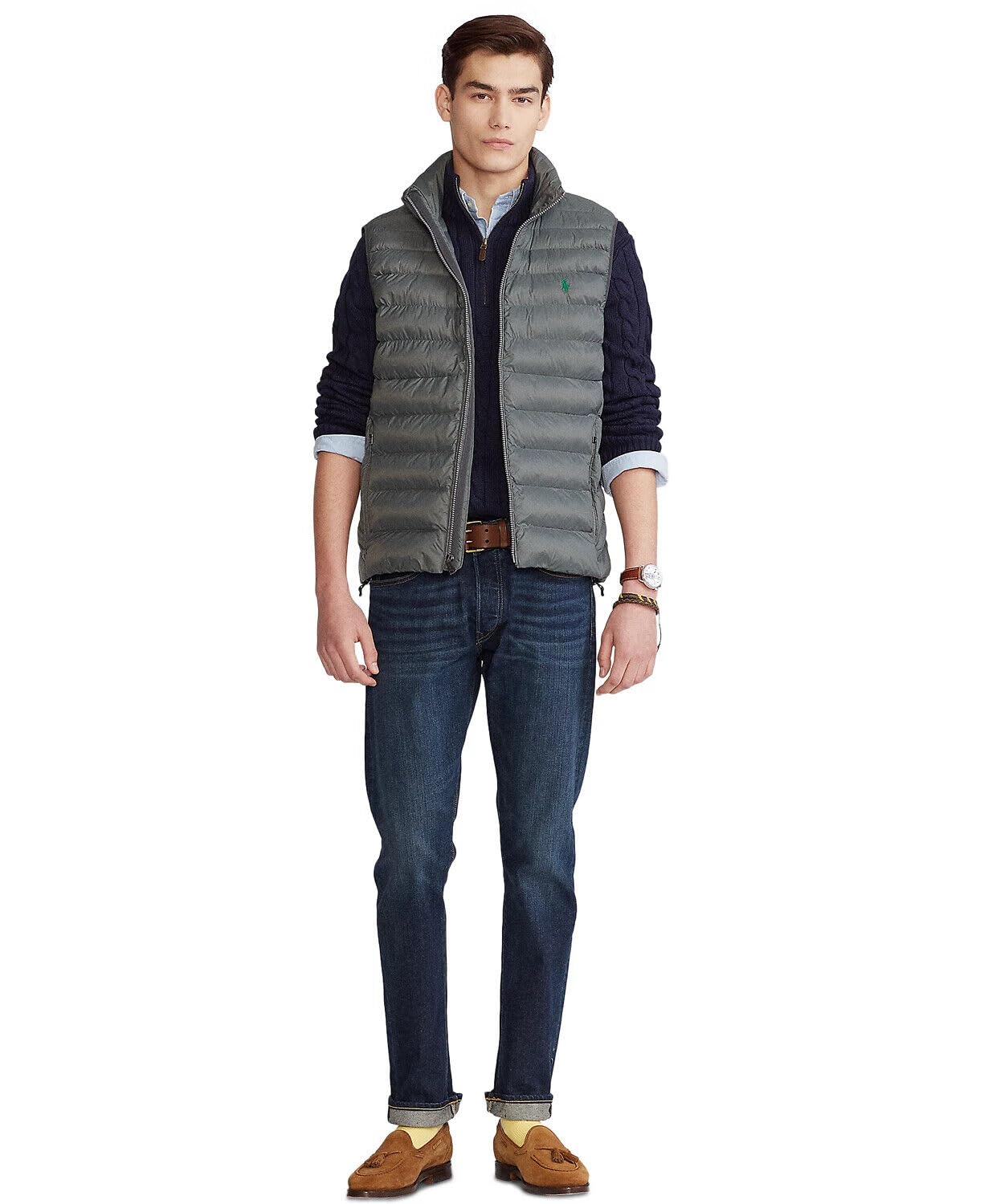 Polo Ralph Lauren mens Puffer,puffer Vest,full Zip
