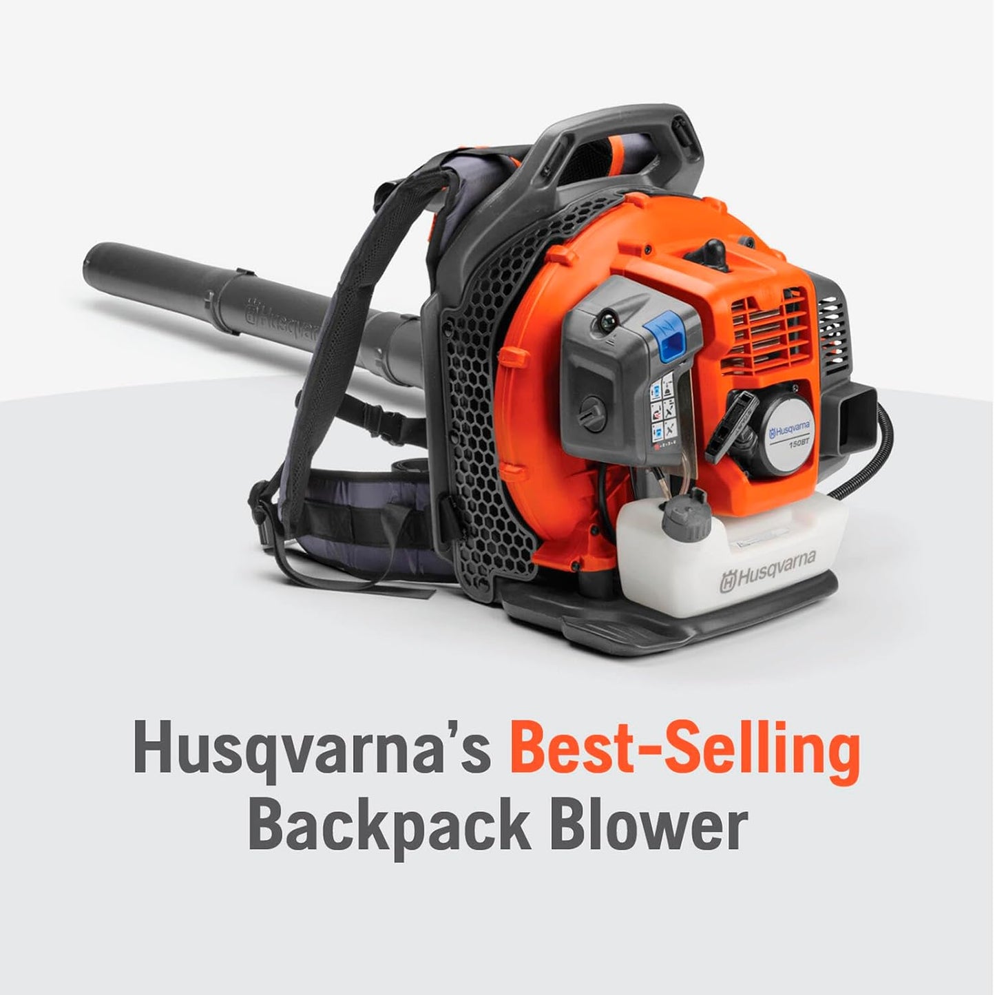 Husqvarna 150BT Gas Leaf Blower, 51-cc 2.16-HP 2-Cycle Backpack Leaf Blower