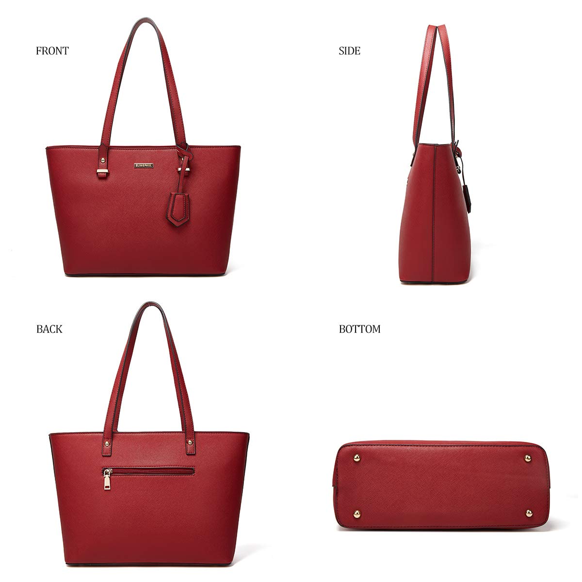 Women Fashion Synthetic Leather Handbags Set 4pcs