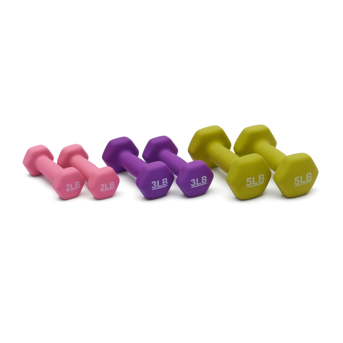 Neoprene Dumbbell Hand Weights for Exercise and Muscle Toning