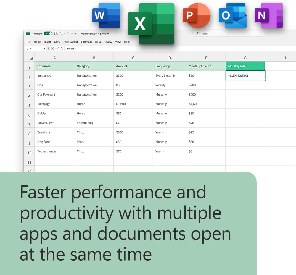 Microsoft Office Home & Business 2024 | Classic Desktop Apps: Word, Excel, PowerPoint, Outlook and OneNote | One-Time Purchase for 1 PC/MAC | Instant Download [PC/Mac Online Code]