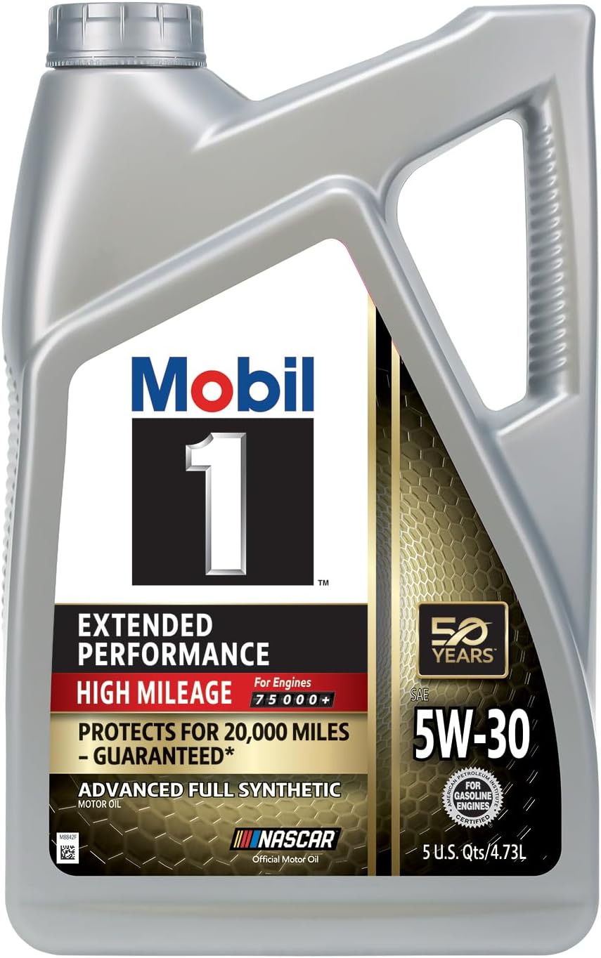 Mobil 1 Advanced Fuel Economy Full Synthetic Motor Oil 0W-20, 5 Quart