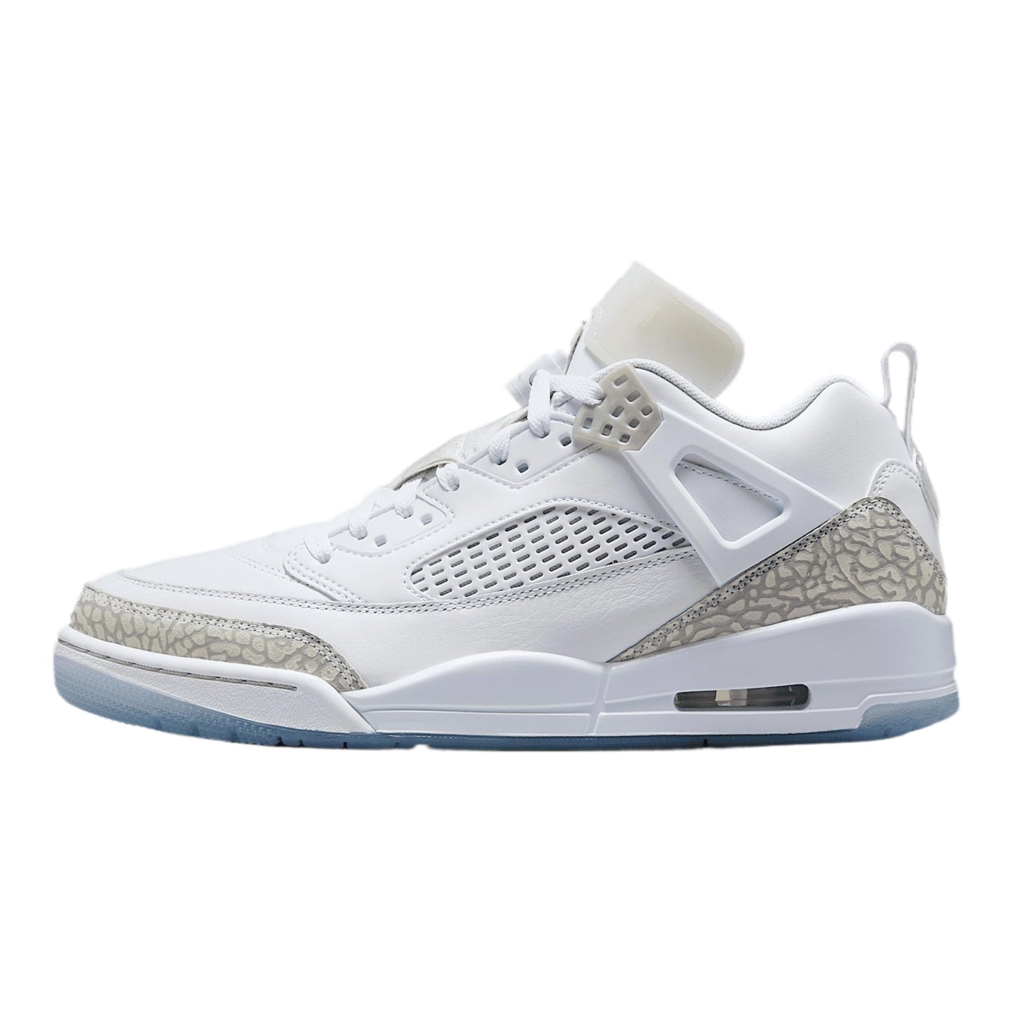 Jordan Spizike Low Men's Shoes (FQ1759-103, White/Metallic Silver/Barely Blue/Neutral Grey)