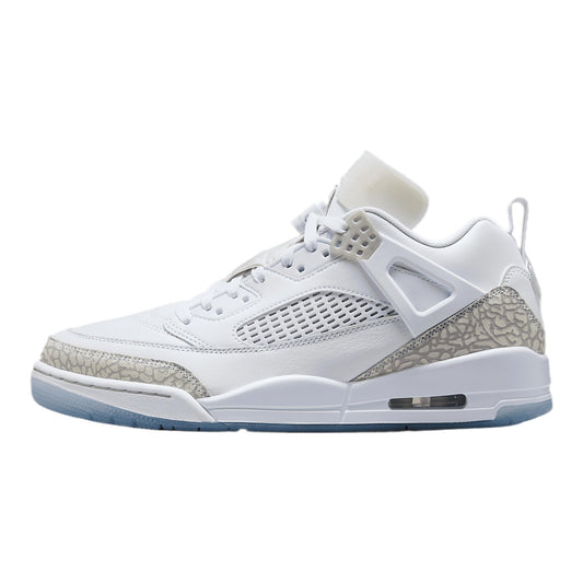 Jordan Spizike Low Men's Shoes (FQ1759-103, White/Metallic Silver/Barely Blue/Neutral Grey)