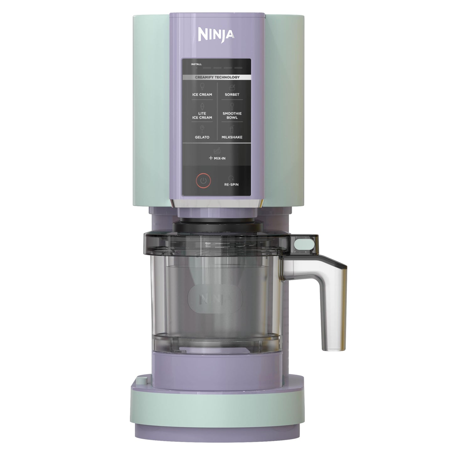 Ninja NC301 CREAMi Ice Cream Maker, for Gelato, Mix-ins, Milkshakes, Sorbet, Smoothie Bowls & More, 7 One-Touch Programs, with (2) Pint Containers & Lids, Compact Size, Perfect for Kids, Silver