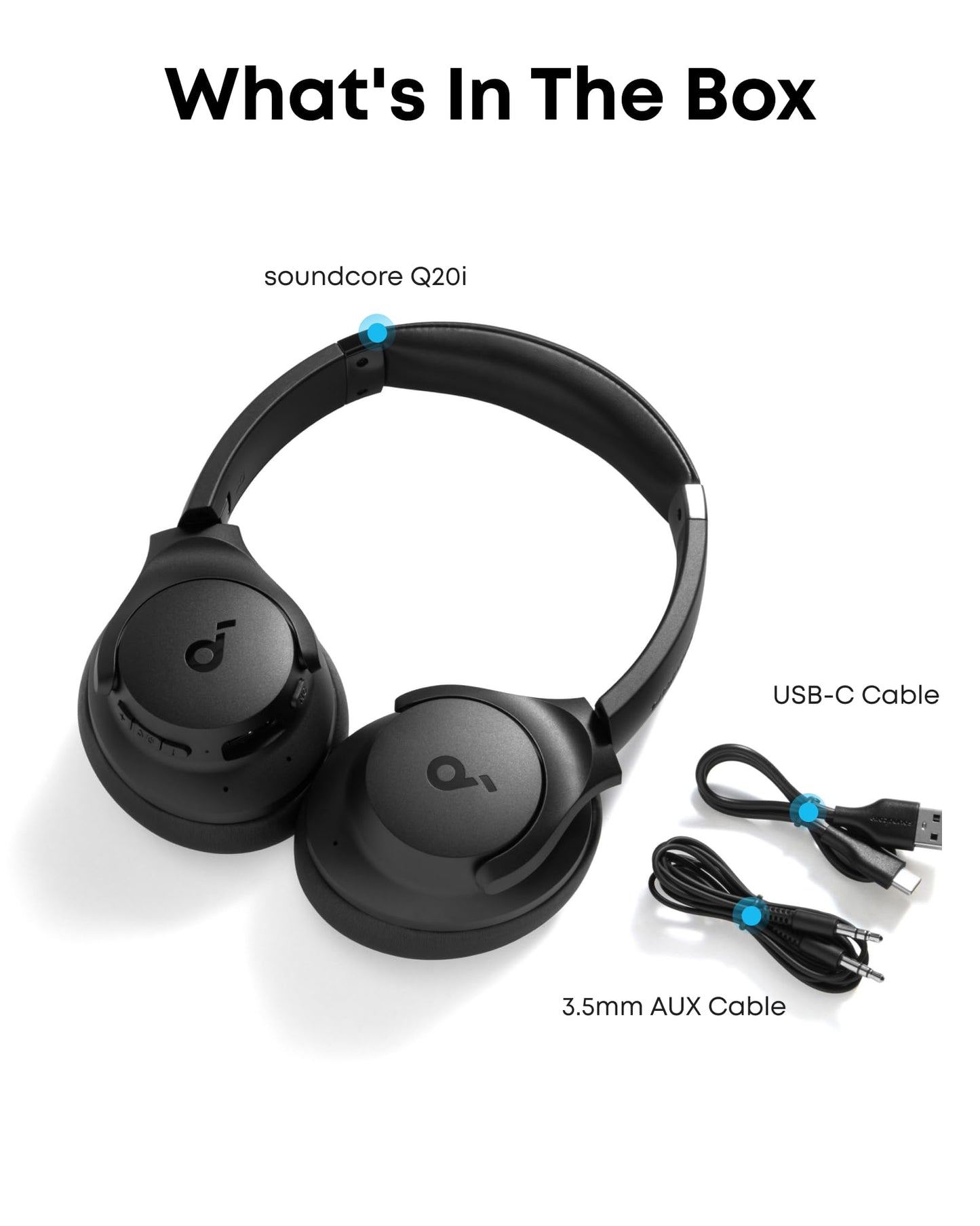 Soundcore by Anker Q20i Hybrid Active Noise Cancelling Headphones
