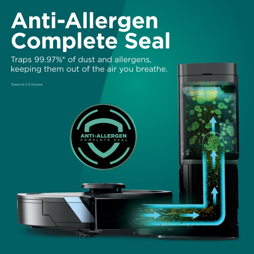 Shark AI Ultra Voice Control Robot Vacuum with Matrix Clean Navigation, Home Mapping, 60-Day Capacity, XL Self-Empty Base for Homes with Pets, Carpet & Hard Floors, Cool Grey