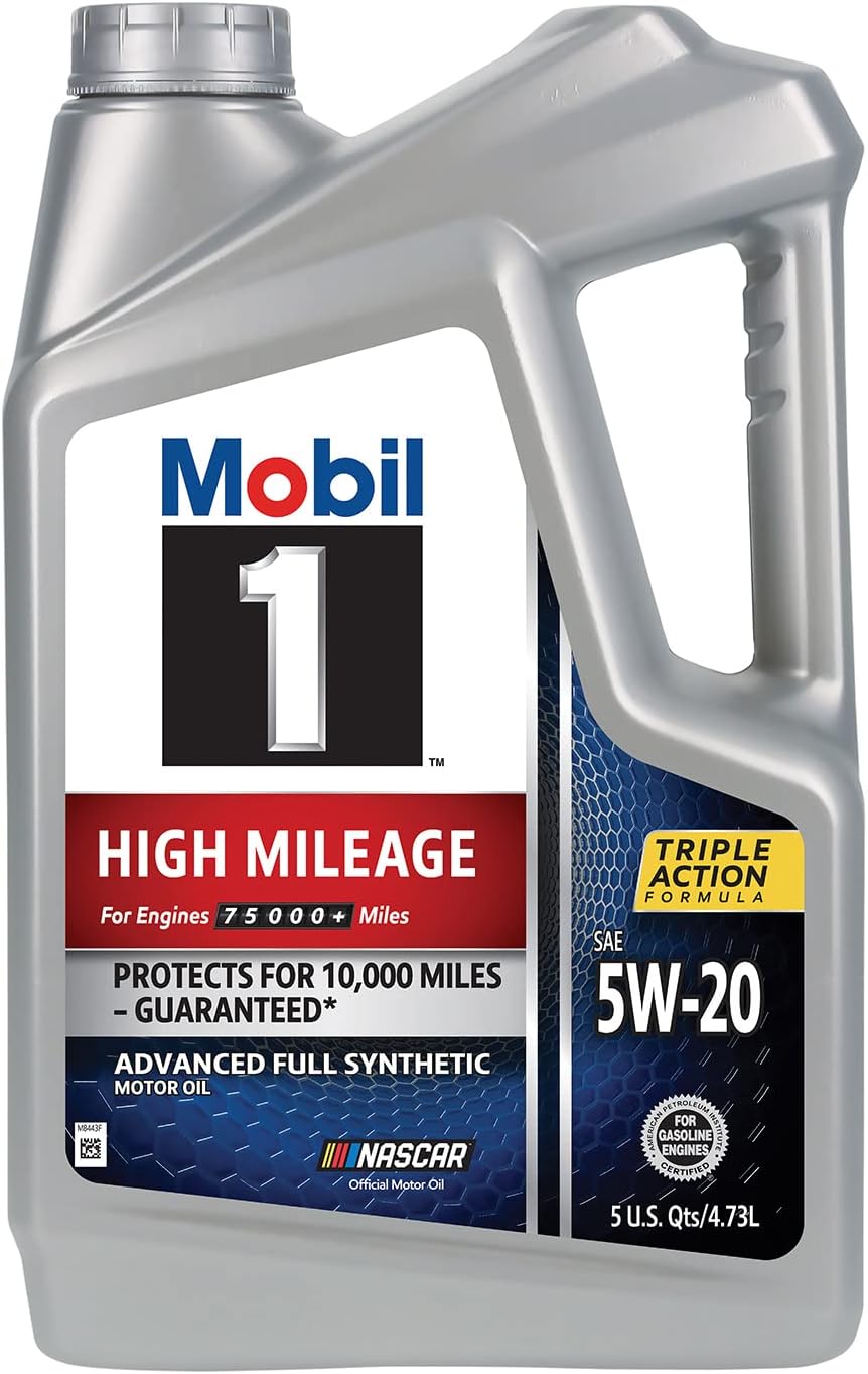 Mobil 1 Advanced Fuel Economy Full Synthetic Motor Oil 0W-20, 5 Quart