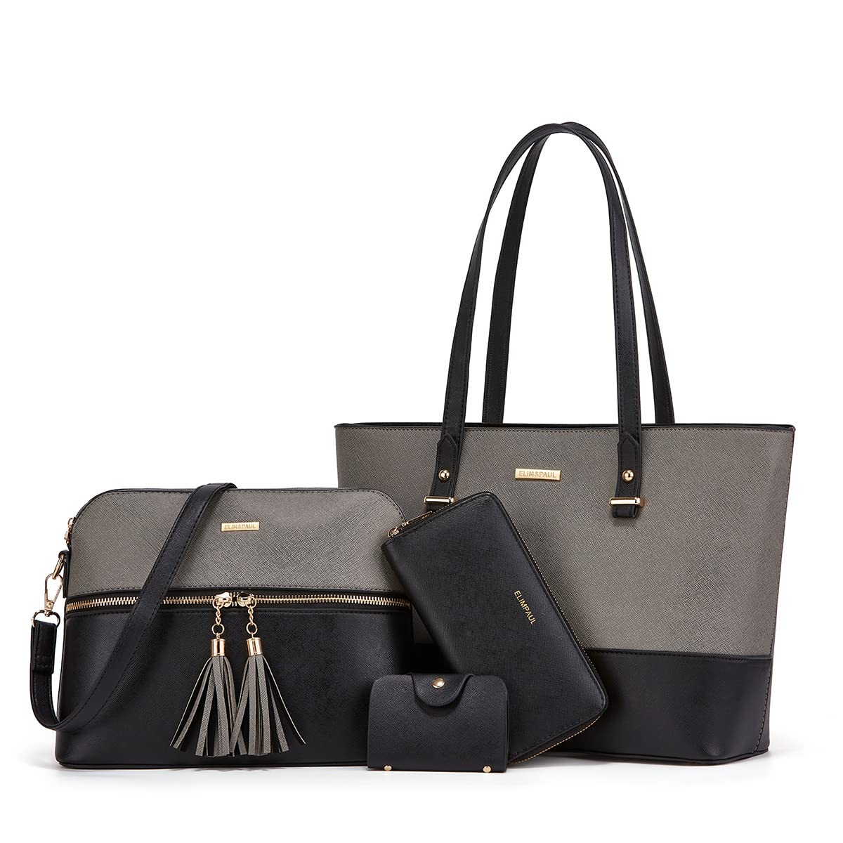 Women Fashion Synthetic Leather Handbags Set 4pcs