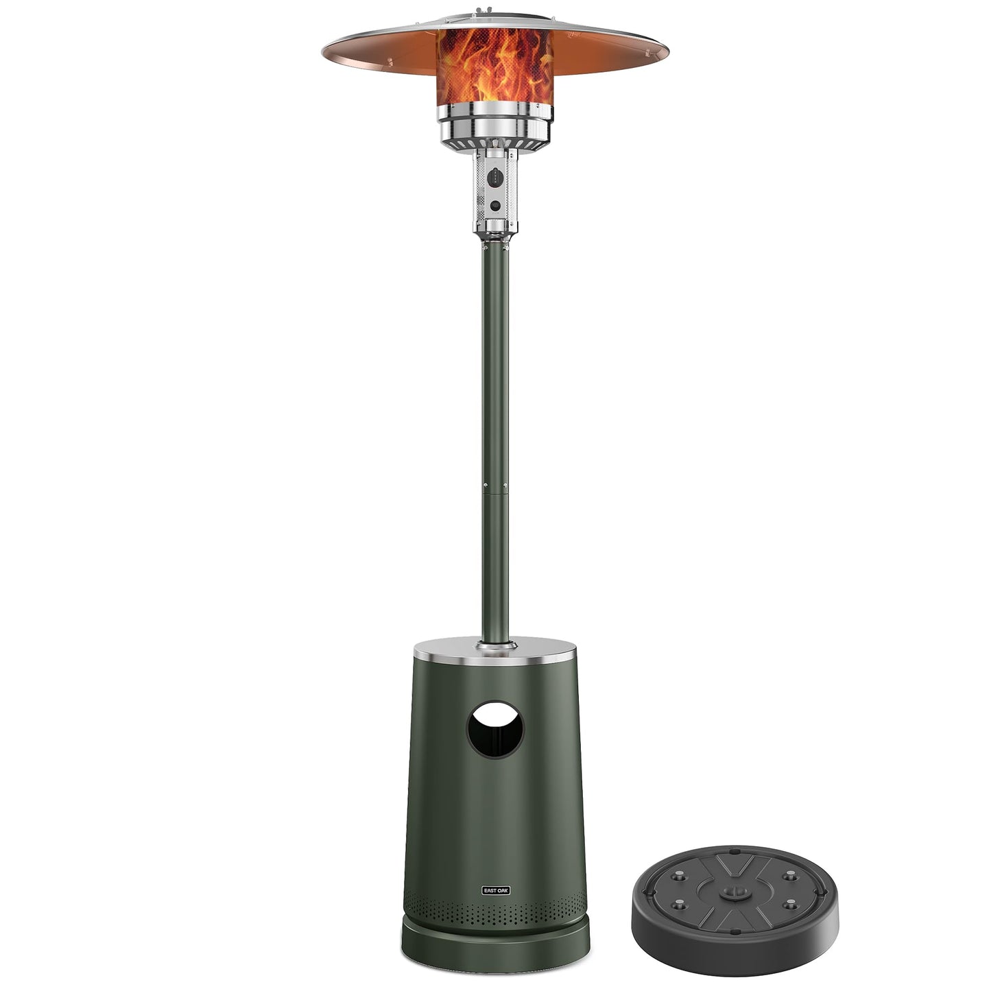 EAST OAK 50,000 BTU Patio Heater with Sand Box, Table Design