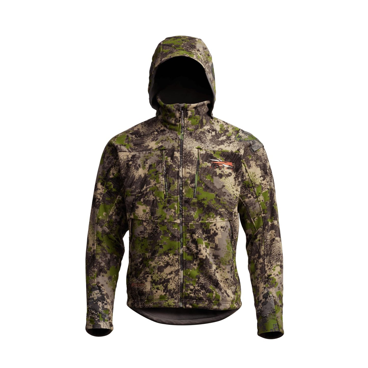 SITKA Stratus Jacket – 100% Windproof, Ultra-Quiet, Removable Hood, Safety Harness Port, Micro-Grid Fleece - Parent