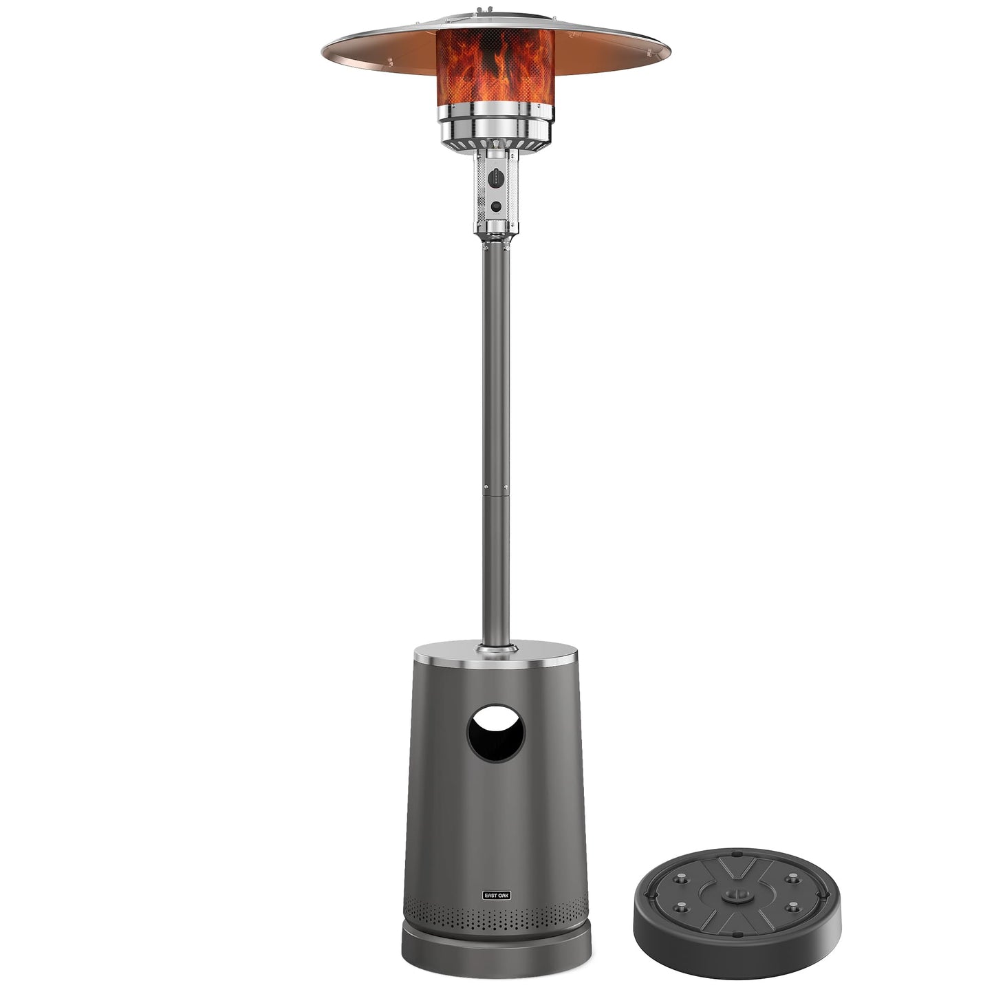 EAST OAK 50,000 BTU Patio Heater with Sand Box, Table Design