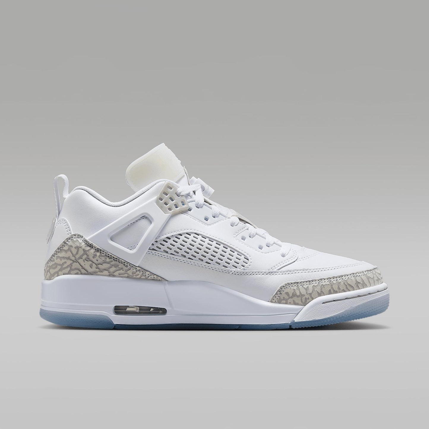 Jordan Spizike Low Men's Shoes (FQ1759-103, White/Metallic Silver/Barely Blue/Neutral Grey)