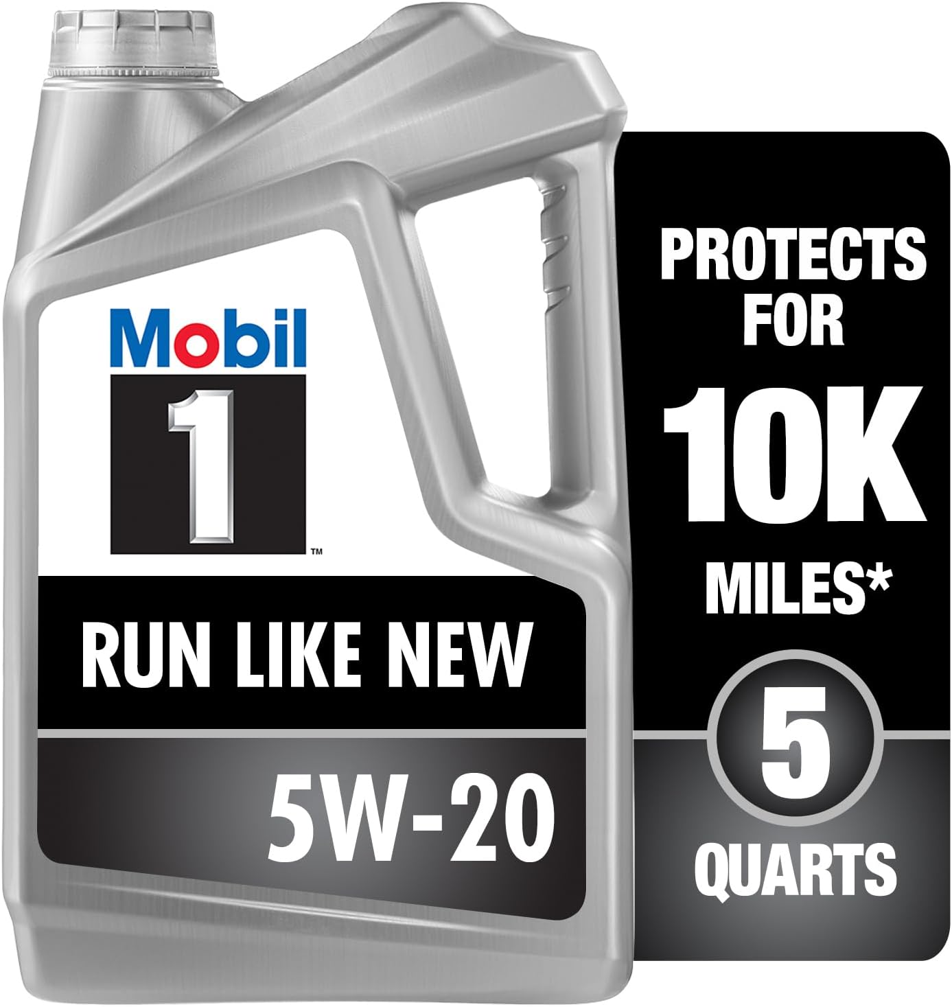 Mobil 1 Advanced Fuel Economy Full Synthetic Motor Oil 0W-20, 5 Quart