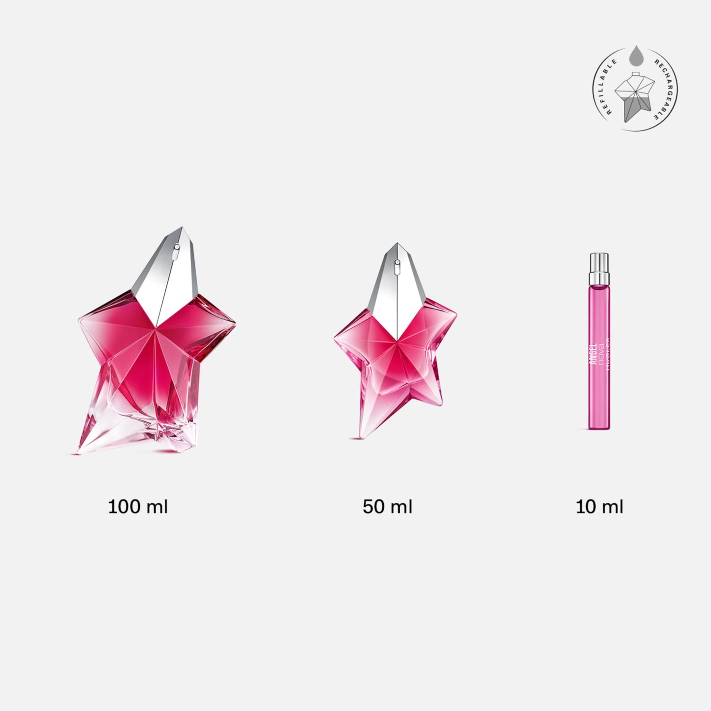 MUGLER Angel Nova - Eau de Parfum - Women's Perfume - Floral & Fruity - With Bergamot, Rose, and Cedarwood- Long Lasting Fragrance