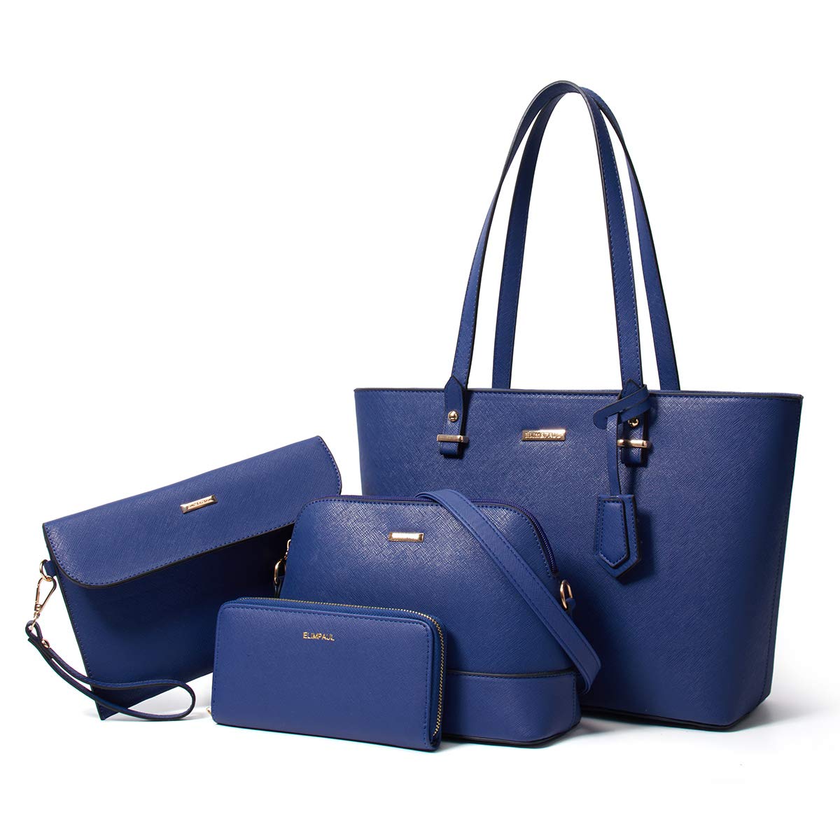 Women Fashion Synthetic Leather Handbags Set 4pcs