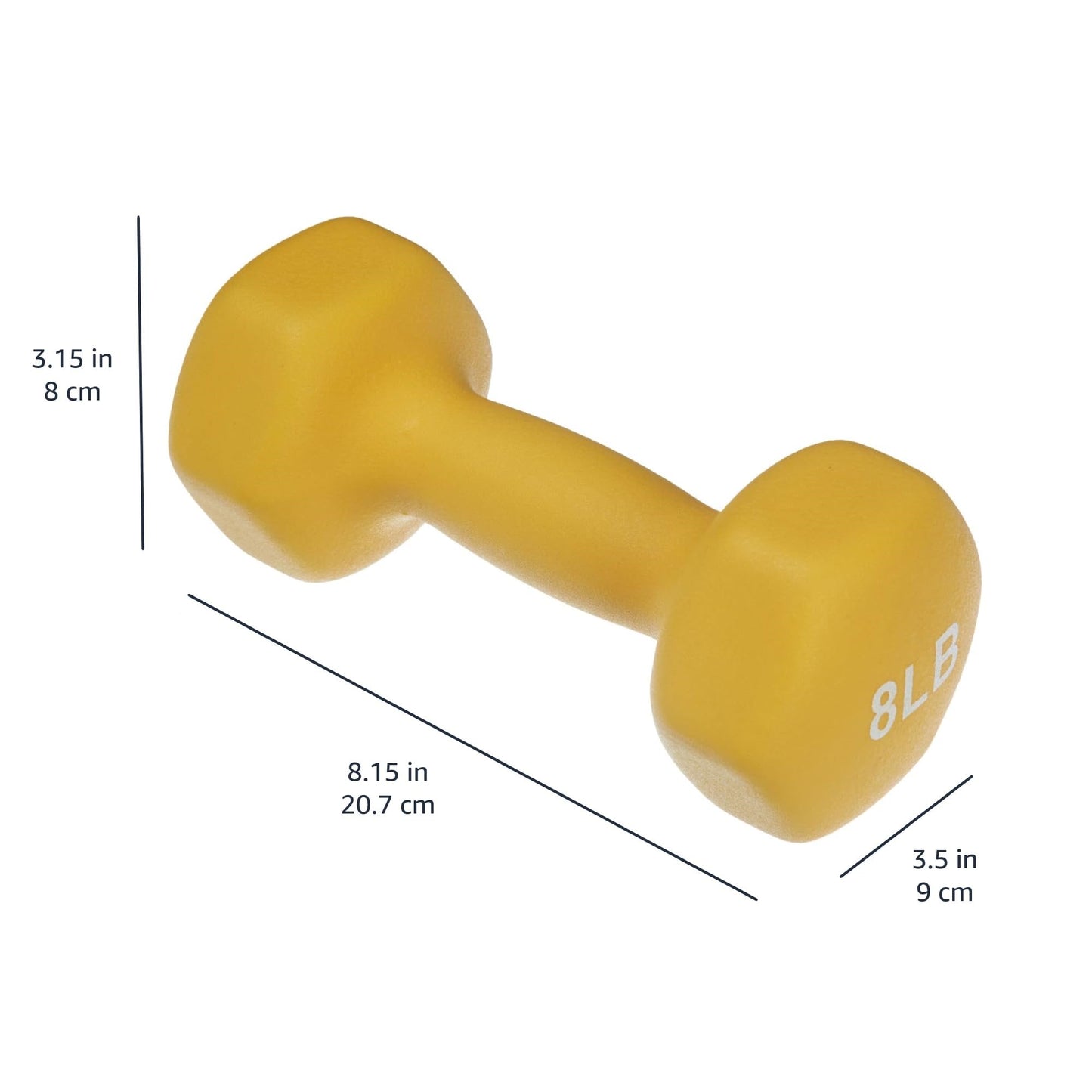 Neoprene Dumbbell Hand Weights for Exercise and Muscle Toning