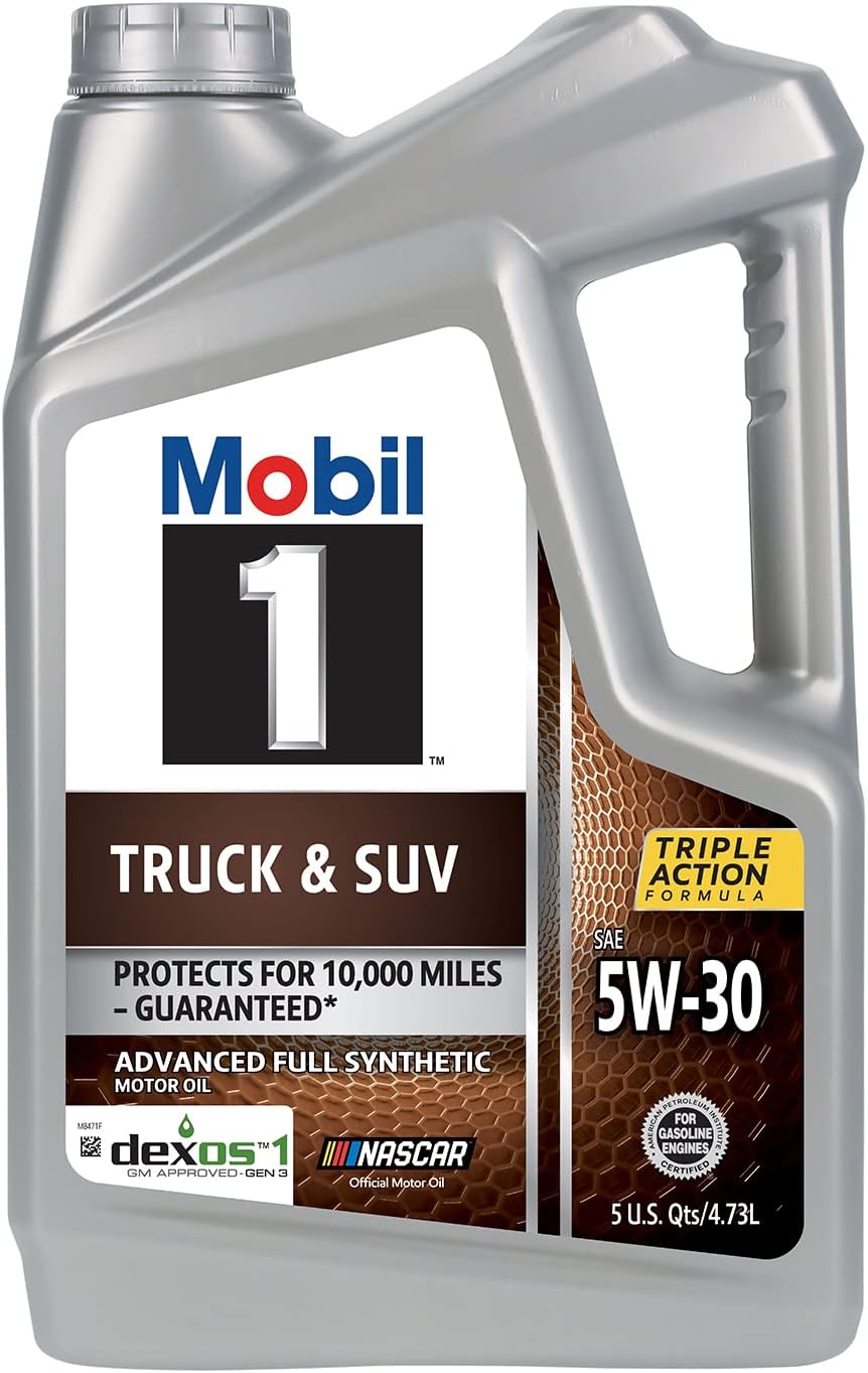 Mobil 1 Advanced Fuel Economy Full Synthetic Motor Oil 0W-20, 5 Quart