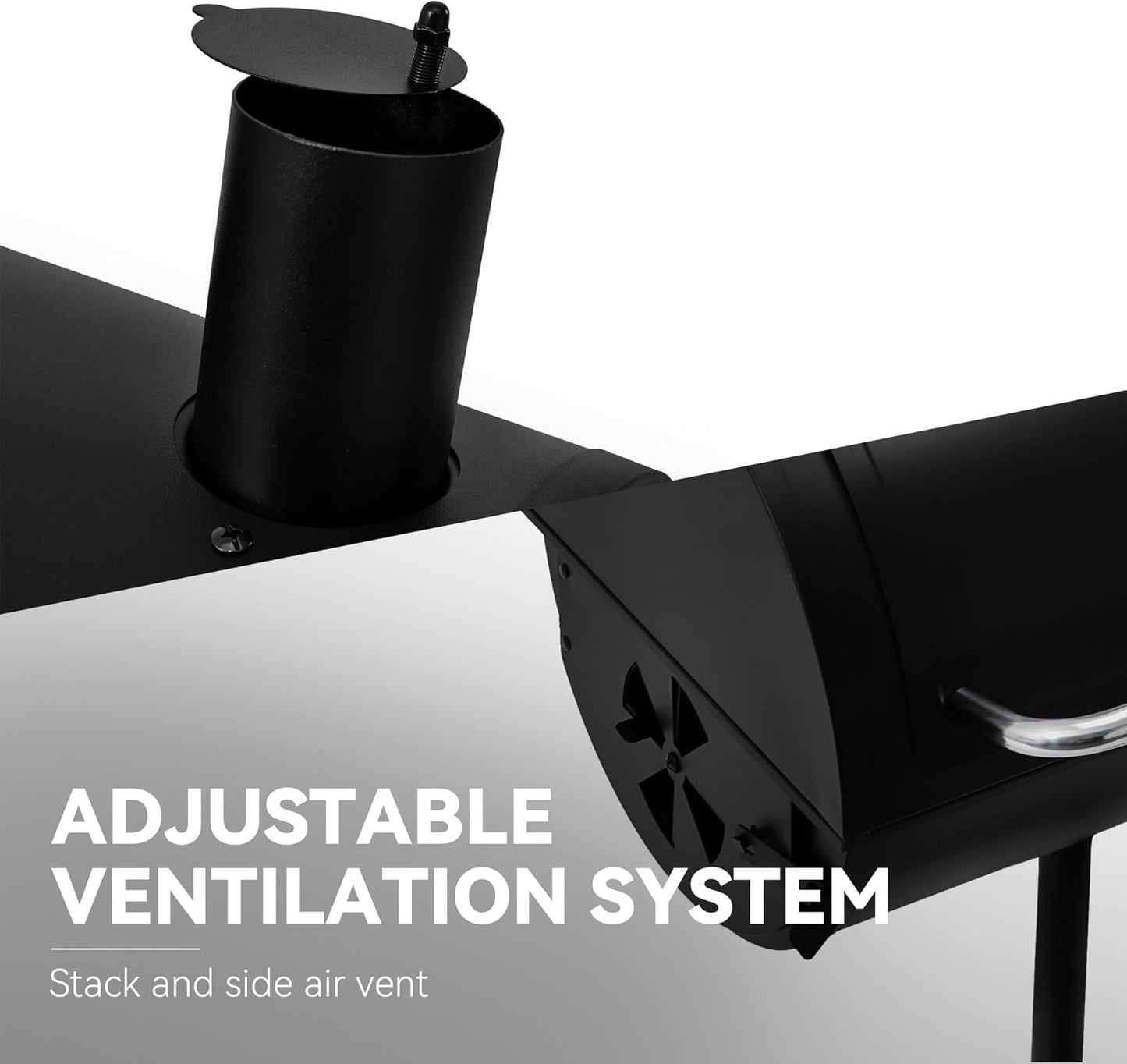 Royal Gourmet CC1830S BBQ Charcoal Grill and Offset Smoker