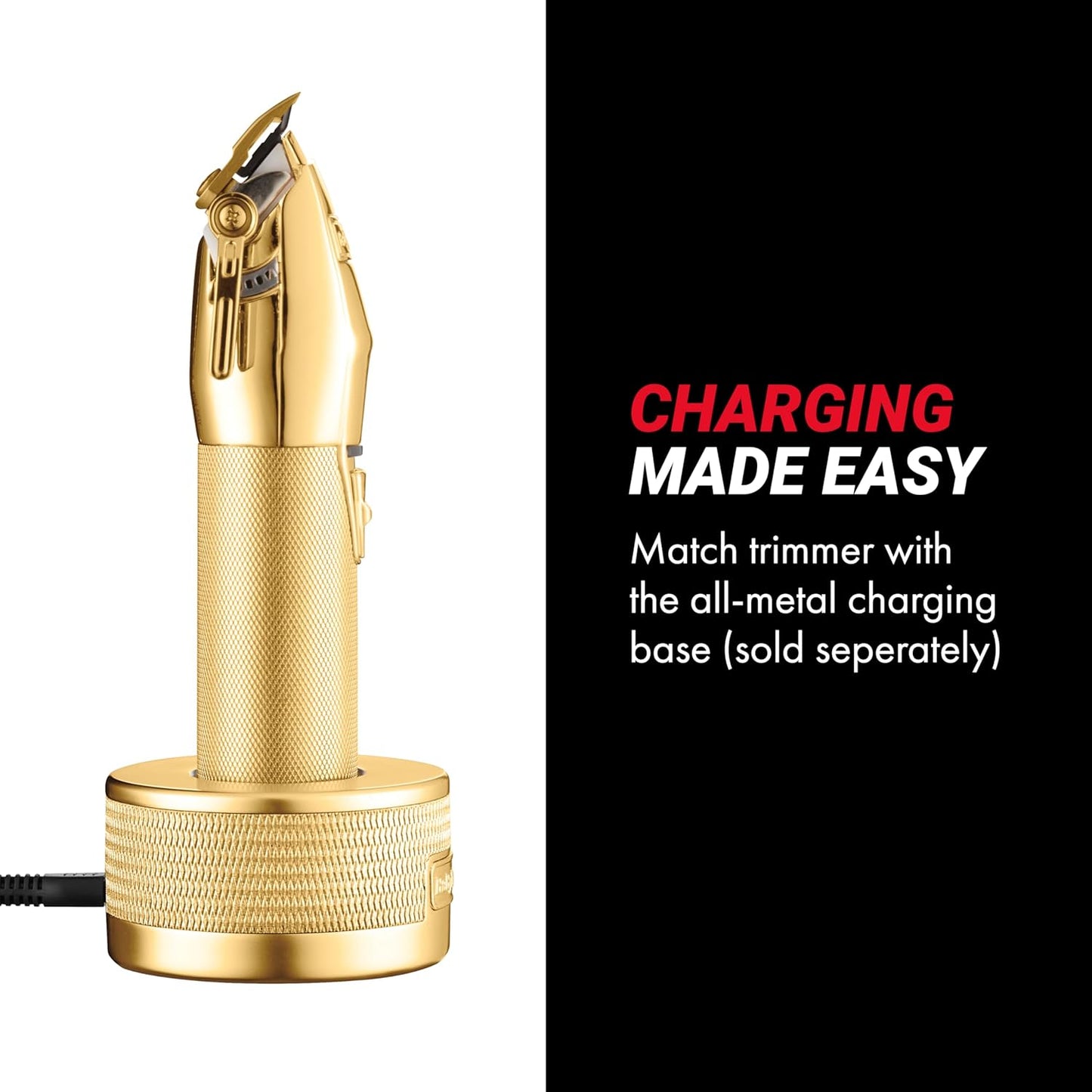 FX+ Professional Barber Cord/Cordless Hair Clippers for Men, All Metal, Lithium Battery with 3-Hour Runtime