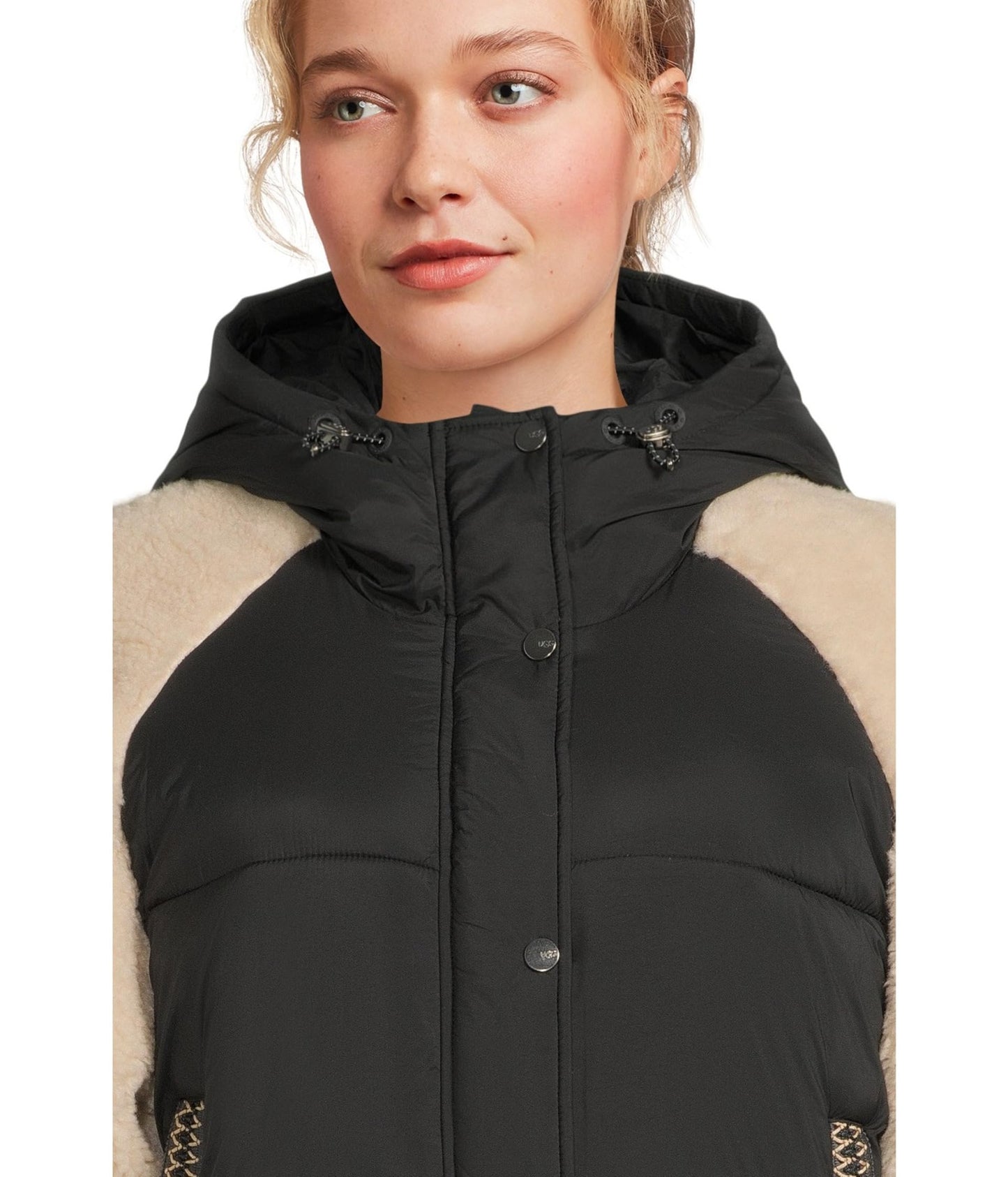 UGG womens Mykah Uggbraid Puffer Jacket