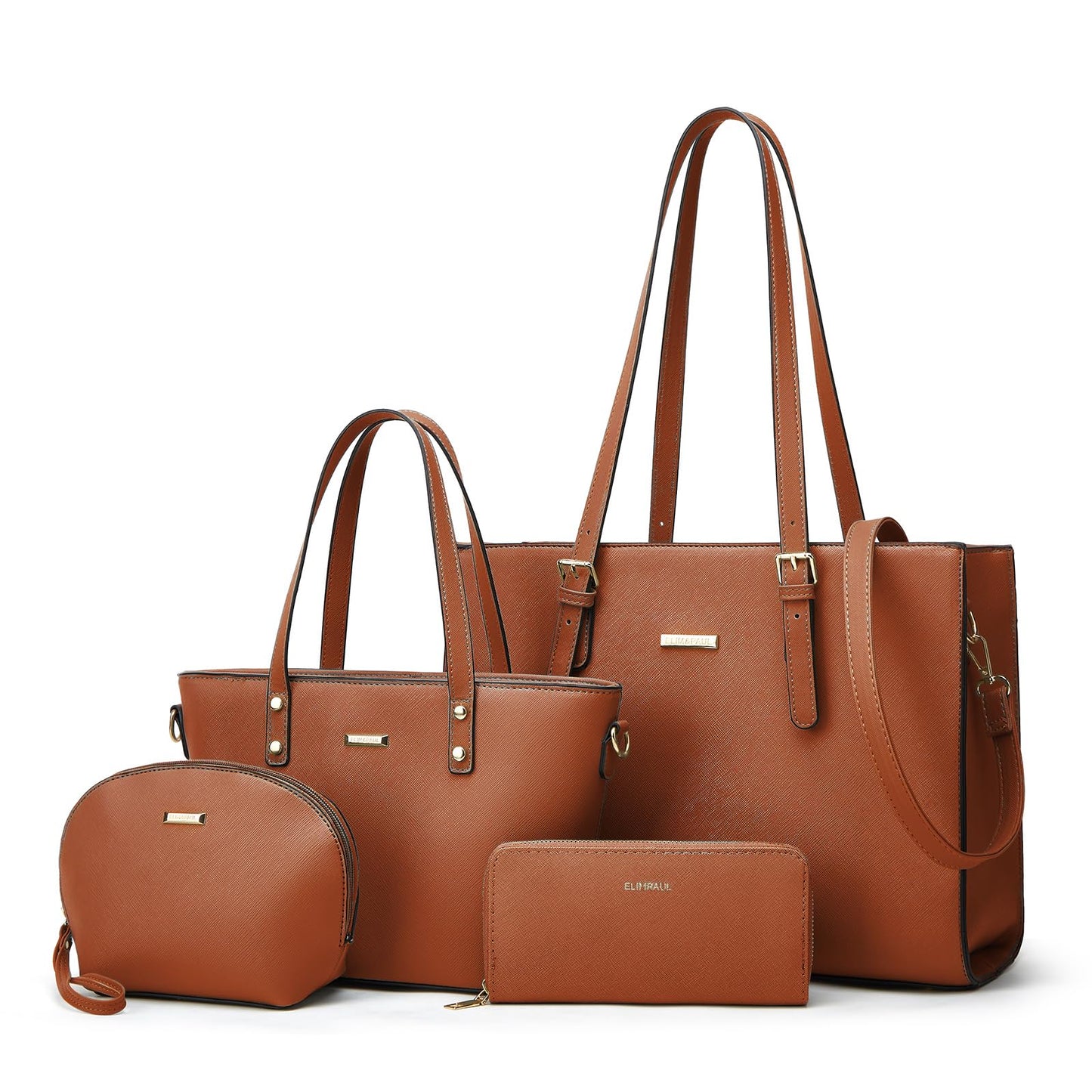 Women Fashion Synthetic Leather Handbags Set 4pcs