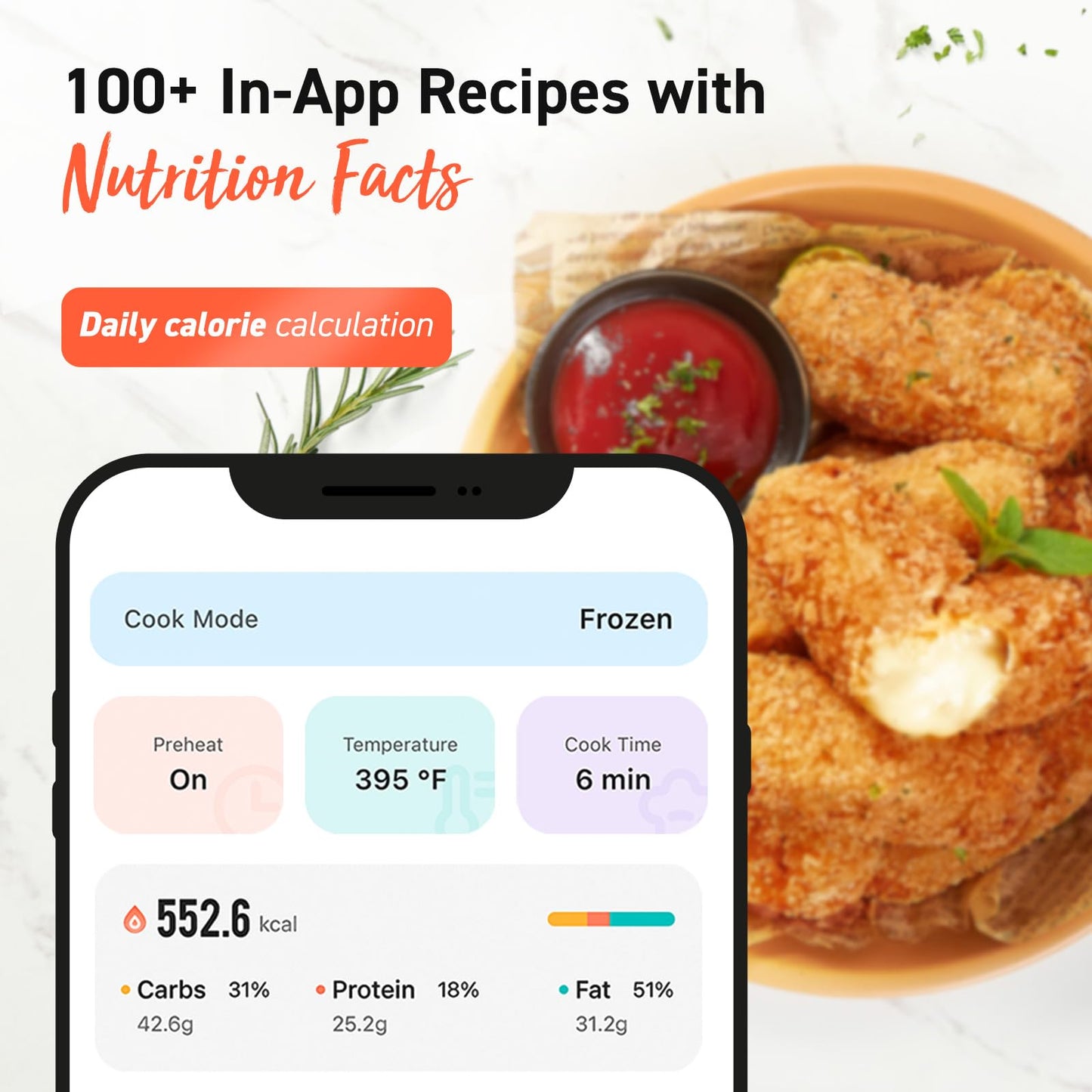 Cosori 9-in-1 TurboBlaze Air Fryer 6 Qt, Premium Ceramic Coating, 90°–450°F, Precise Heating for Even Results, Air Fry, Roast, Bake, Broil, Dry, Frozen, Proof, Reheat, Keep Warm, 120V, Dark Gray
