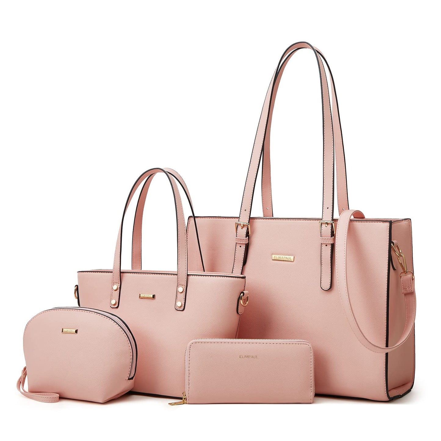 Women Fashion Synthetic Leather Handbags Set 4pcs