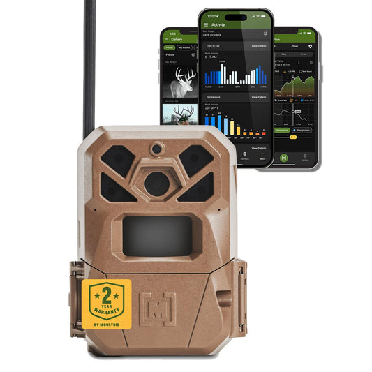 Moultrie Edge 2 Cellular Trail Camera - Auto Connect Nationwide 4G LTE - On Demand 36MP Photo - 1080P Video with HD Audio - 100 Ft Detection Range - Low Glow Flash