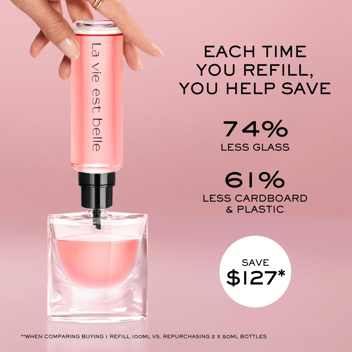 Lancôme La Vie Est Belle Eau de Parfum - Long Lasting Fragrance with Notes of Iris, Earthy Patchouli, Warm Vanilla & Spun Sugar - Floral & Sweet Women's Perfume, 3.4 Fl Oz