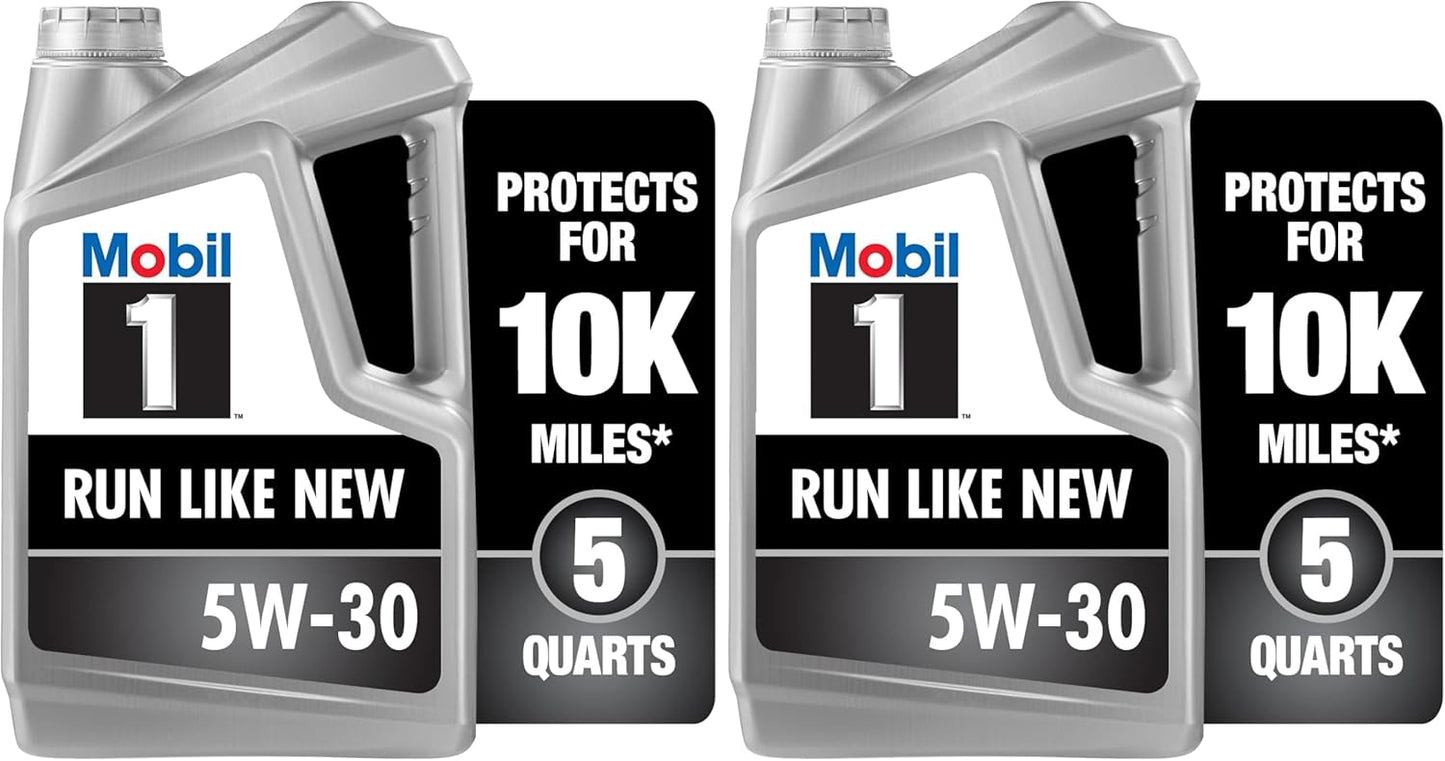 Mobil 1 Advanced Fuel Economy Full Synthetic Motor Oil 0W-20, 5 Quart