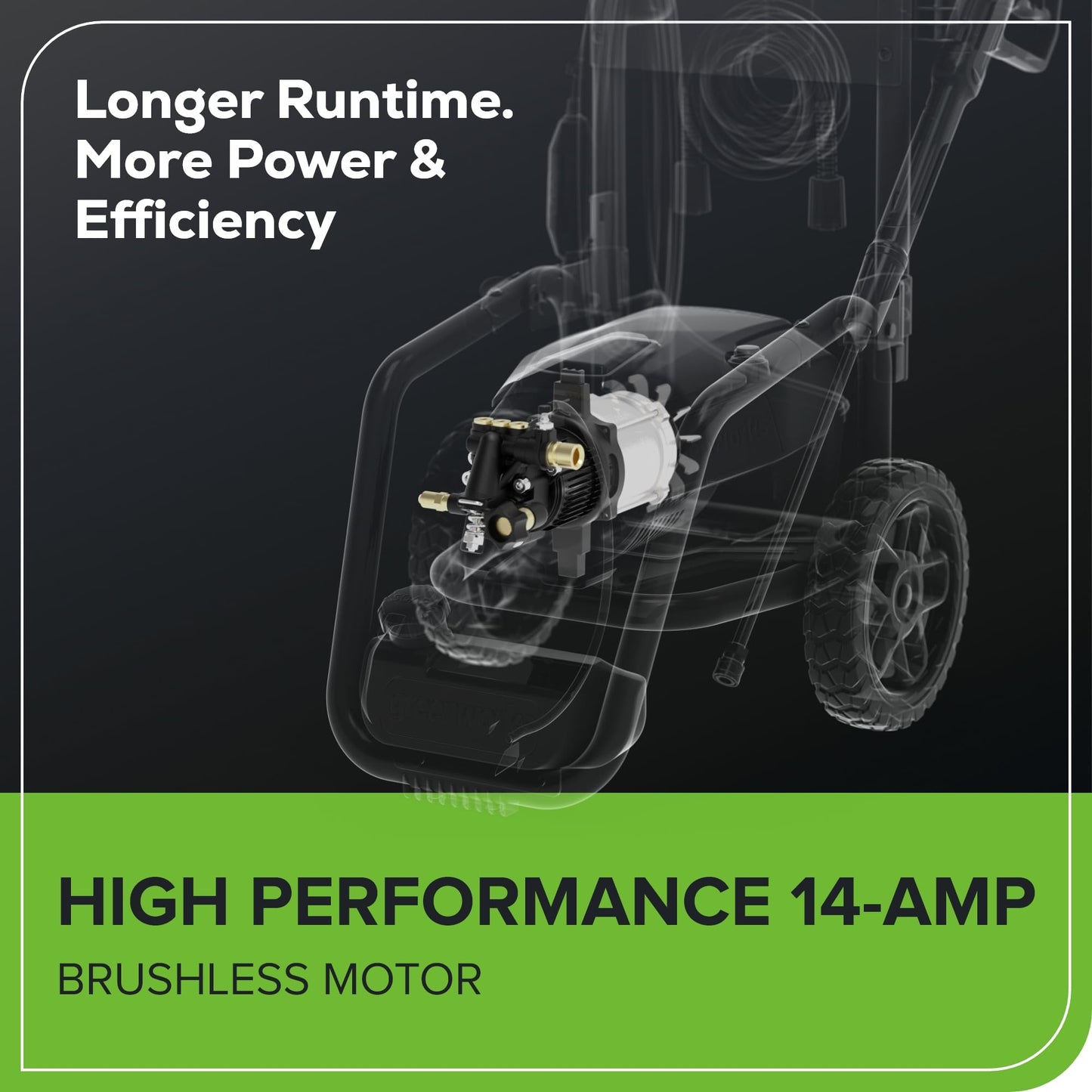 Greenworks Pro Brushless 3000 PSI (CSA Certified) 2.0 GPM Max / 1.1 GPM Electric Pressure