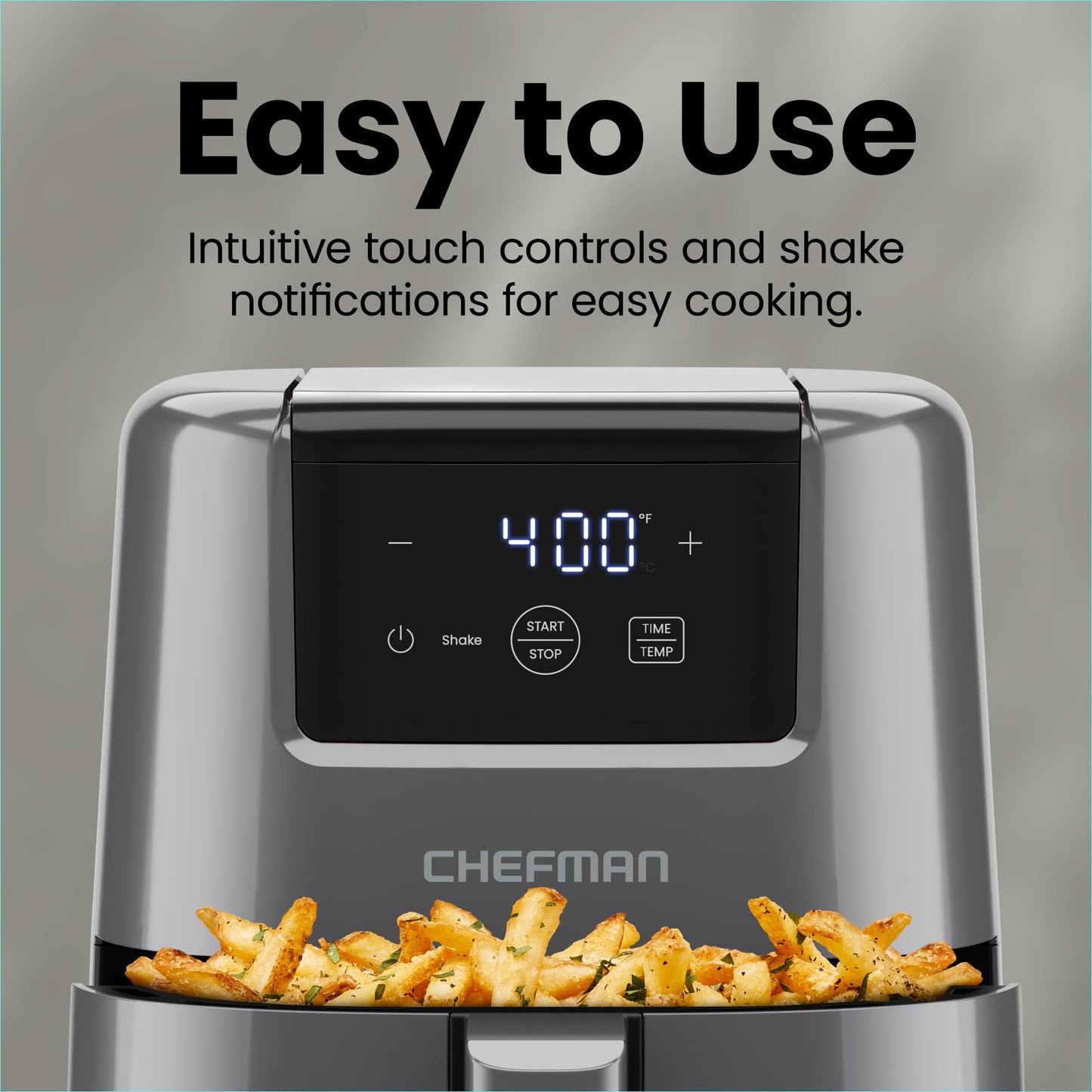 CHEFMAN 2 Qt Mini Air Fryer – Digital Space-Saving Compact Air Fryer with Nonstick and Dishwasher Safe Basket, Quick & Easy Meals in Minutes, Features Digital Timer and Shake Reminder – Black