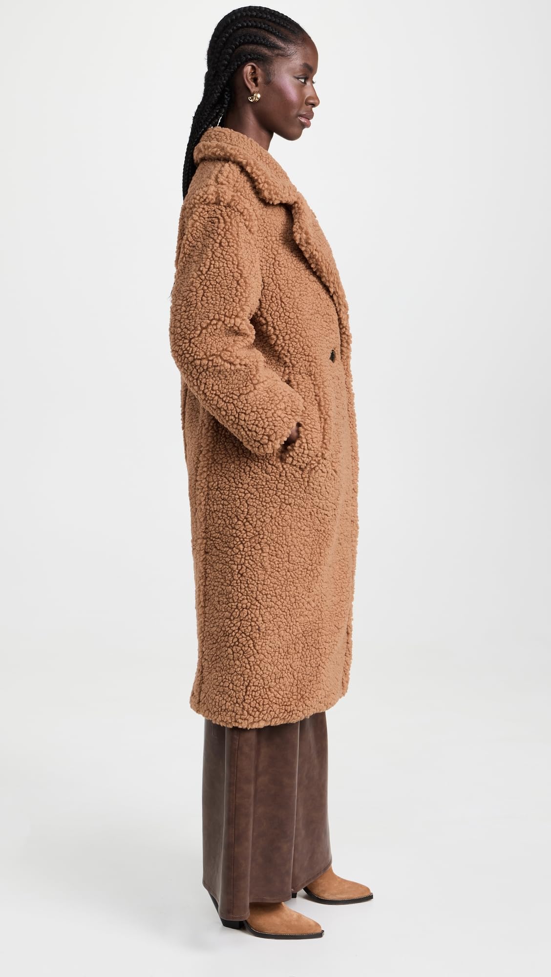 UGG Women's Gertrude Long Teddy Coat