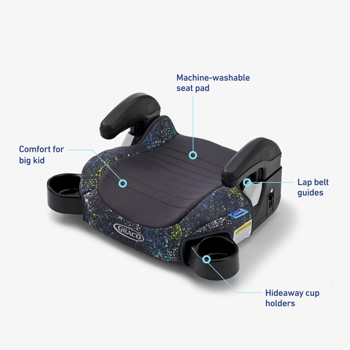 Graco TurboBooster 2.0 Backless Booster Car Seat, Denton