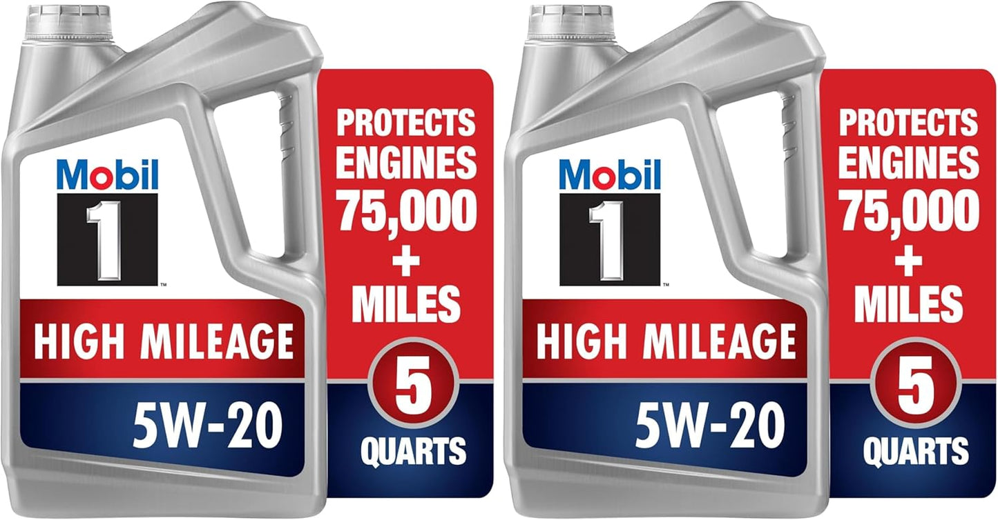 Mobil 1 Advanced Fuel Economy Full Synthetic Motor Oil 0W-20, 5 Quart