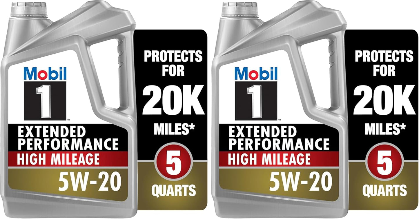 Mobil 1 Advanced Fuel Economy Full Synthetic Motor Oil 0W-20, 5 Quart