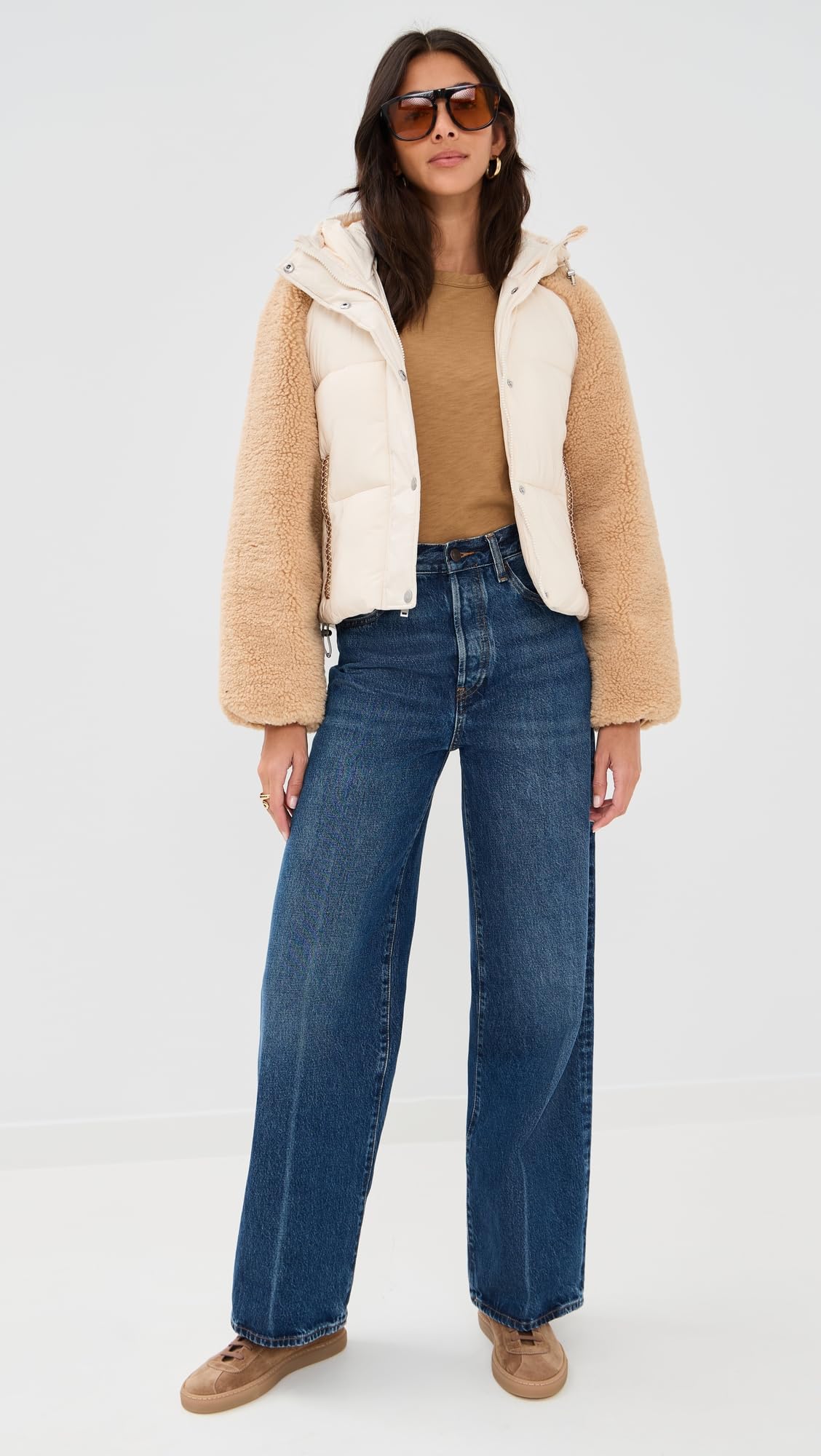 UGG womens Mykah Uggbraid Puffer Jacket