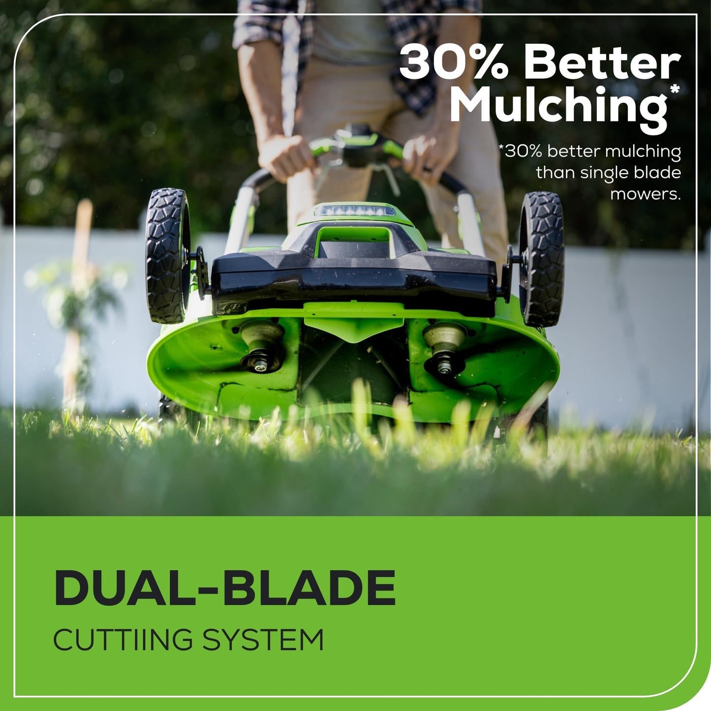 Greenworks 60V 17" Brushless Cordless Push Lawn Mower, 2-in-1 Mulching/Bagging