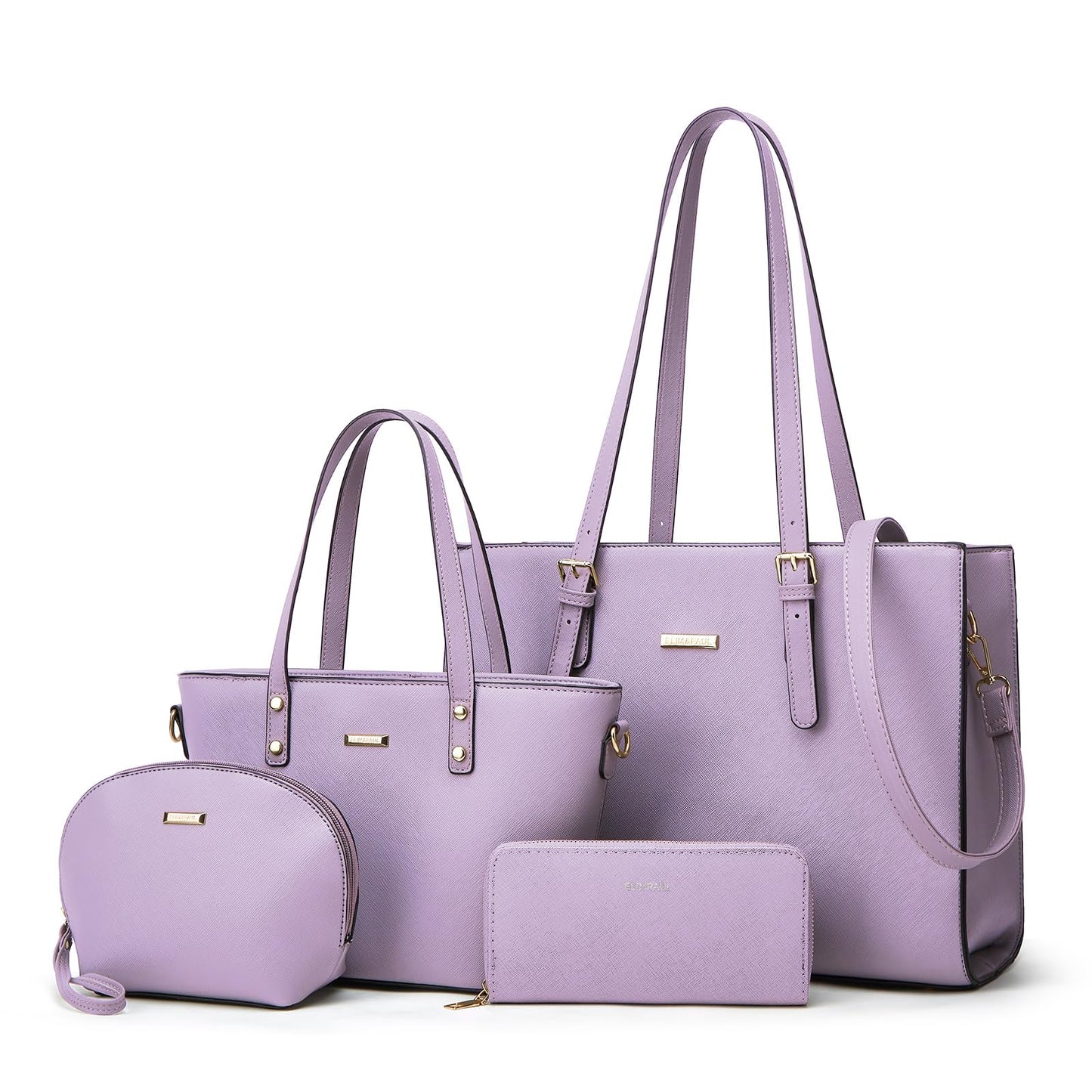 Women Fashion Synthetic Leather Handbags Set 4pcs