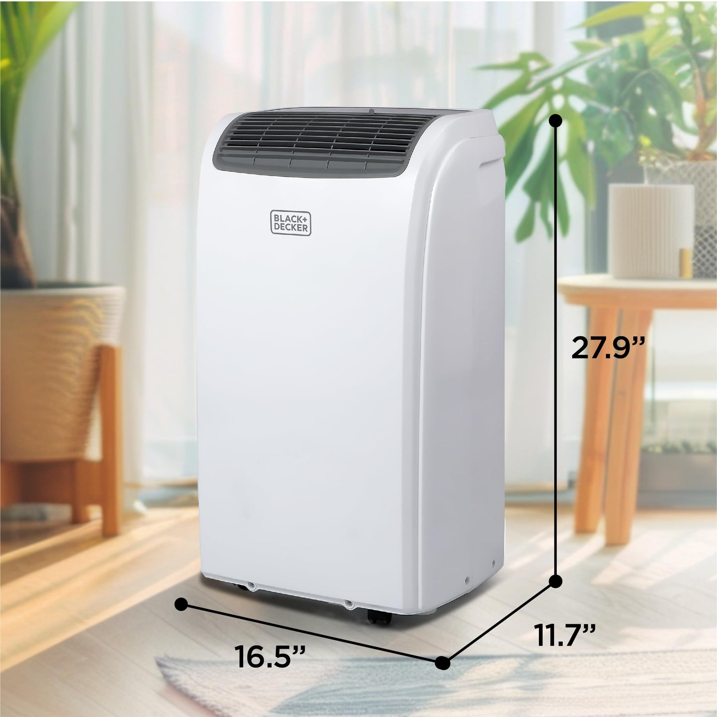 BLACK+DECKER Portable Air Conditioner, 8,000 BTU Rooms up to 400 Sq. Ft